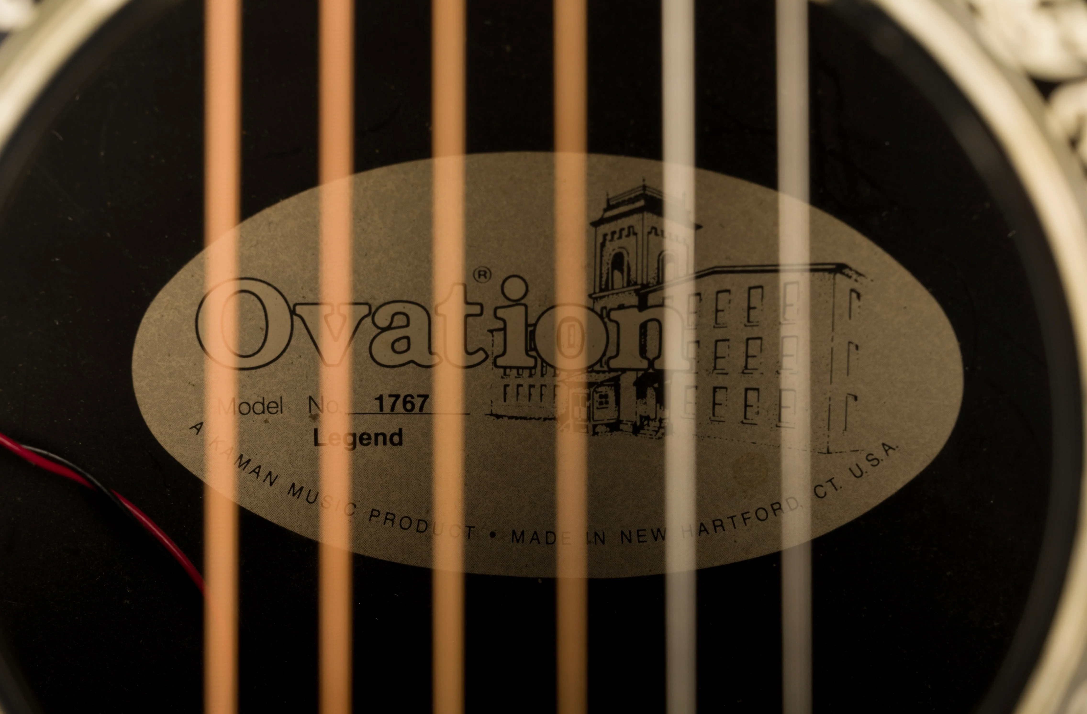 Pre Owned Ovation Legend Model 1767 Black With Gig Bag - Image 11