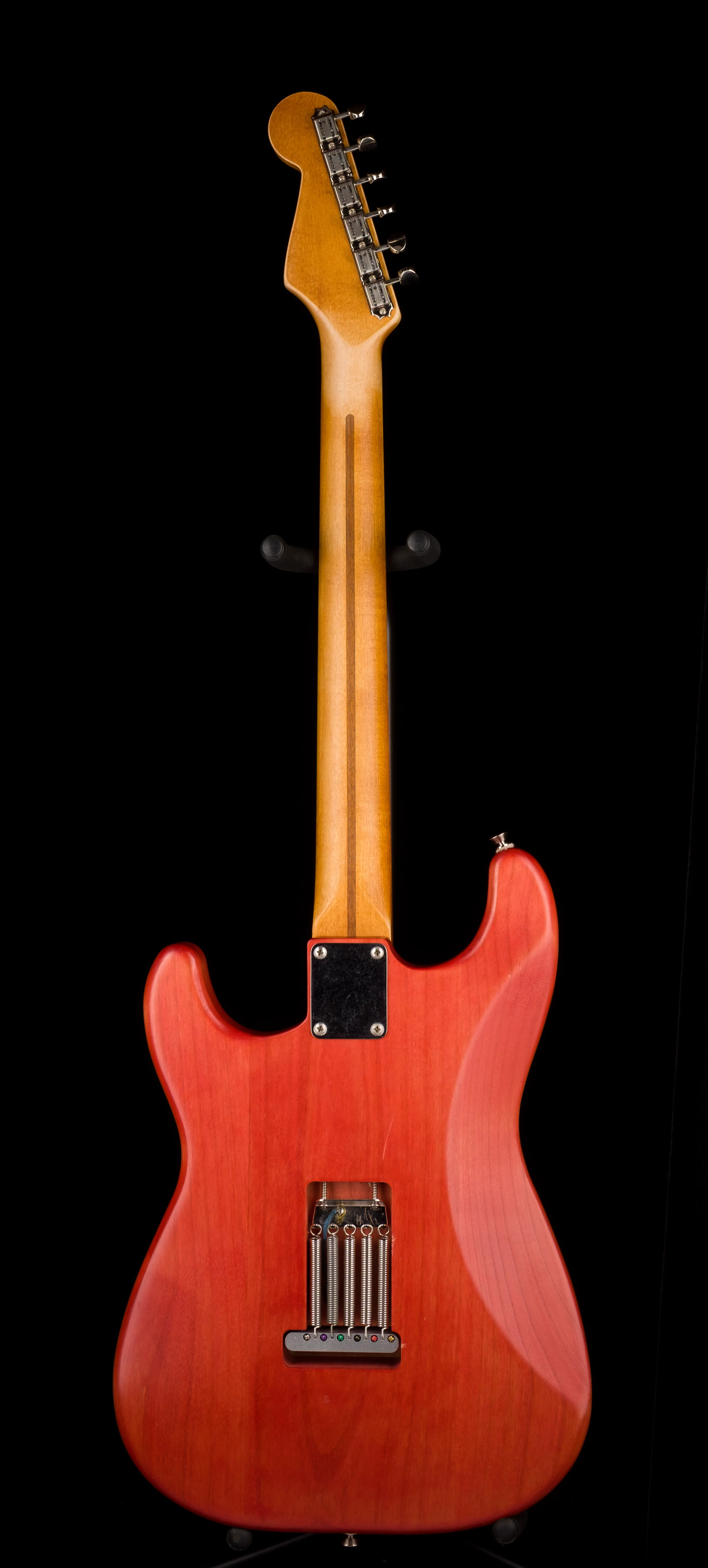 Pre Owned Partscaster S-Style HSS Satin Body W/ Maple Neck Guitar With HSC - Image 15