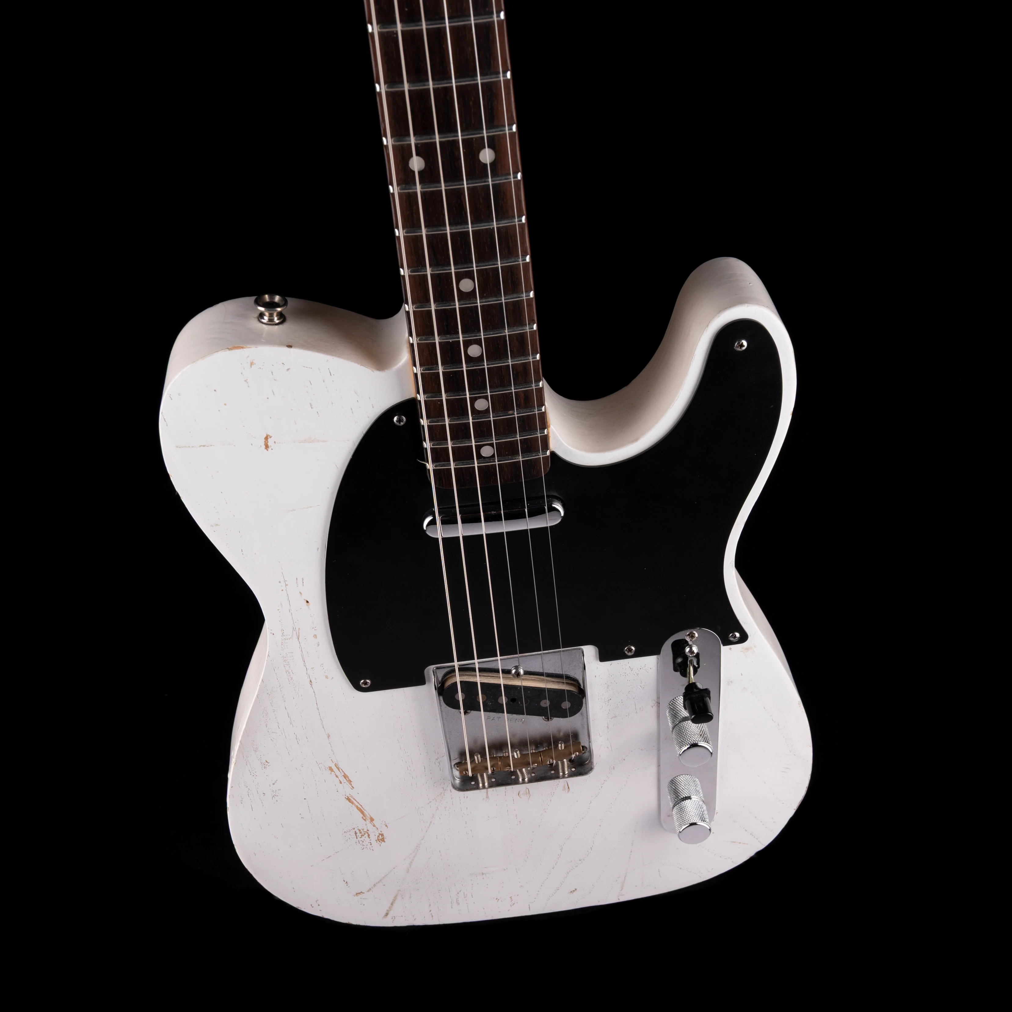 Pre Owned Partscaster T-Style Worn White Kuwabara Pickups With Gig Bag - Image 3
