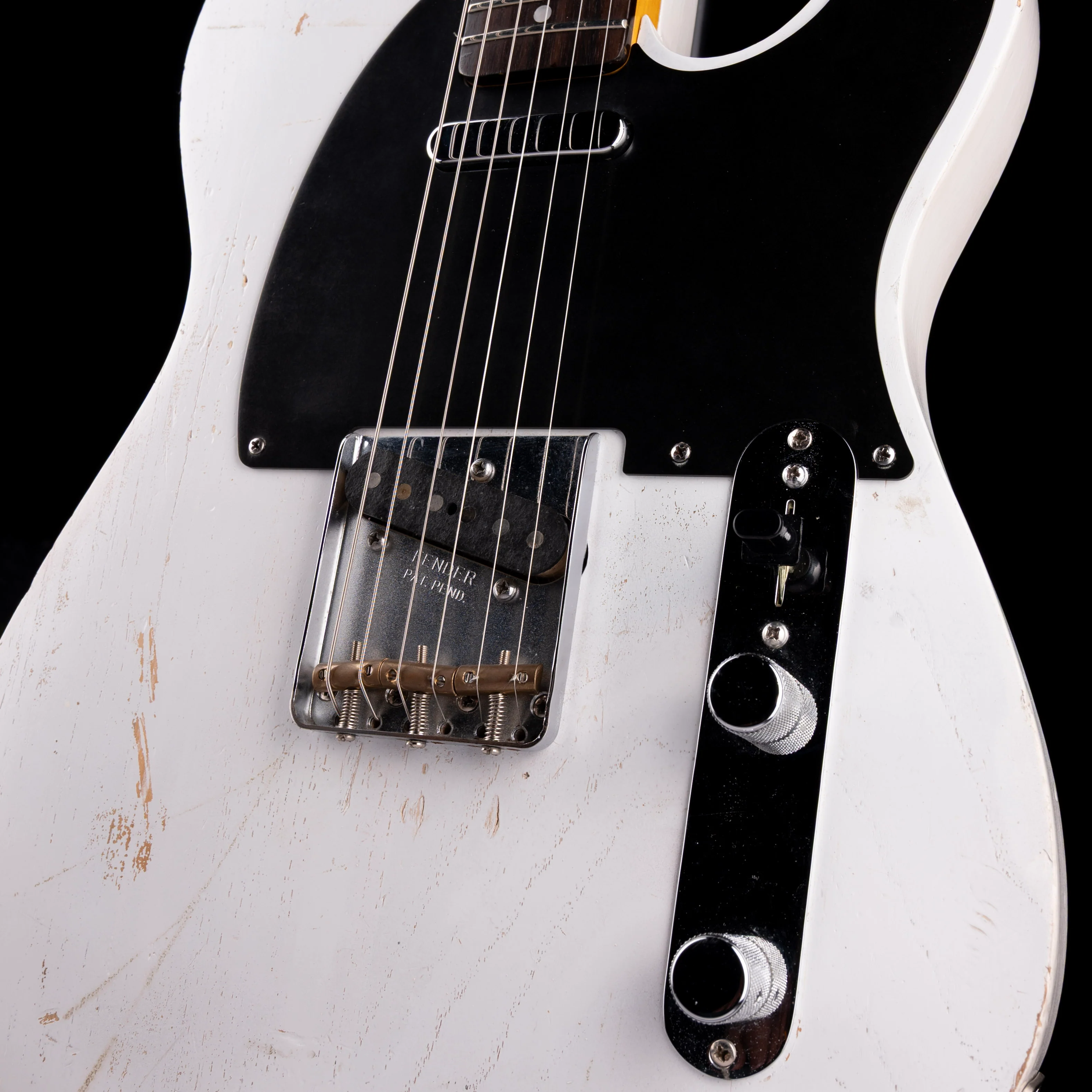 Pre Owned Partscaster T-Style Worn White Kuwabara Pickups With Gig Bag - Image 5