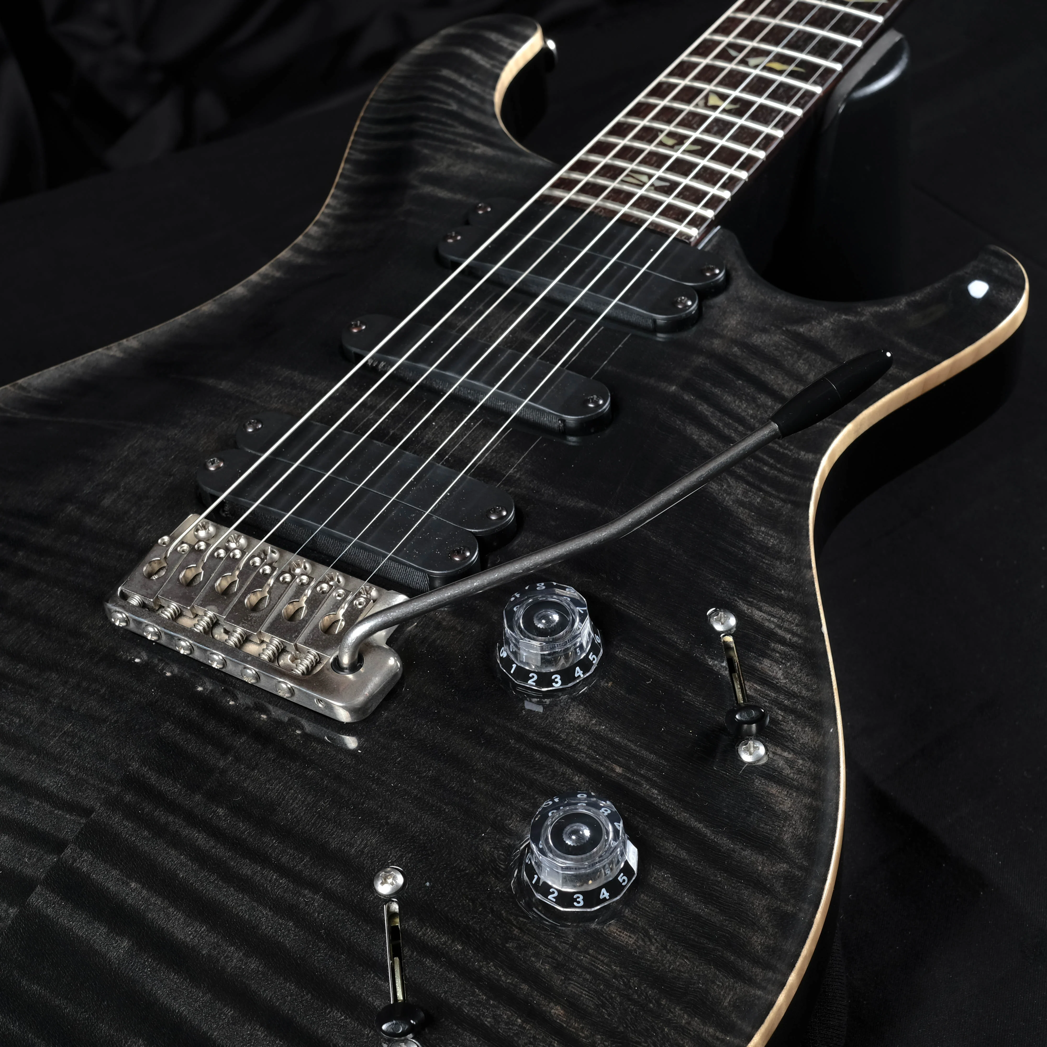 Pre Owned '08 Paul Reed Smith PRS 513 Smoke Grey Black Electric Guitar With OHSC - Image 4