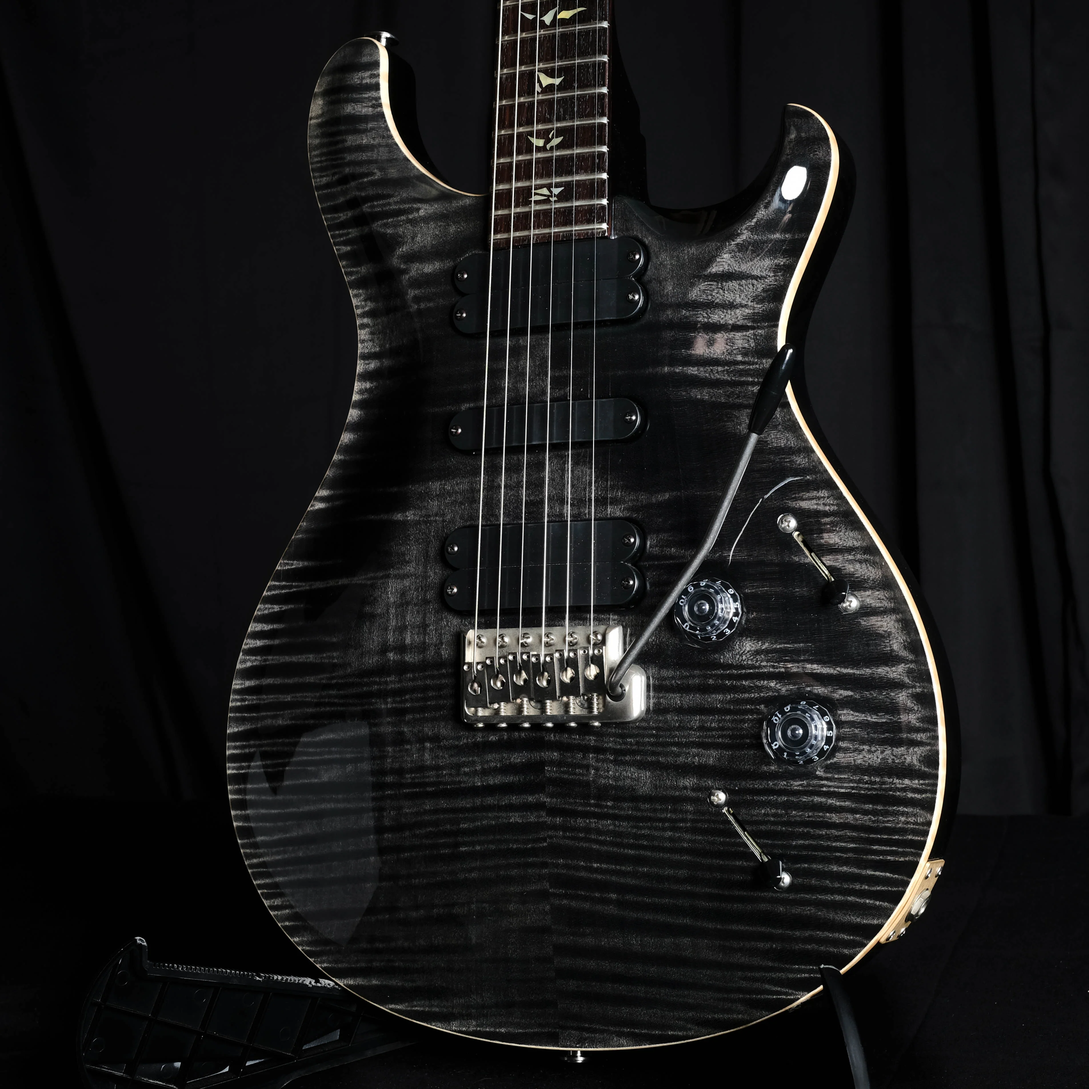 Pre Owned '08 Paul Reed Smith PRS 513 Smoke Grey Black Electric Guitar With OHSC - Image 5