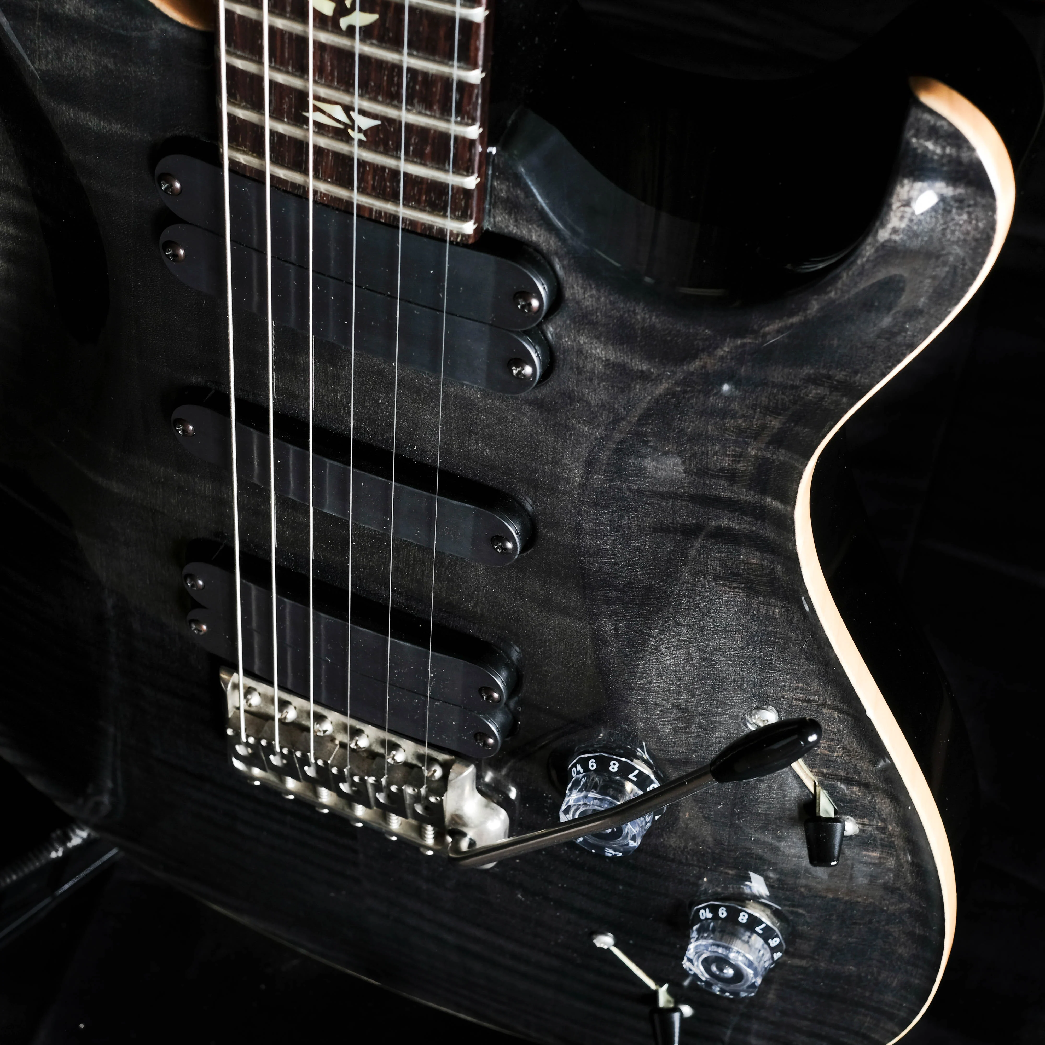 Pre Owned '08 Paul Reed Smith PRS 513 Smoke Grey Black Electric Guitar With OHSC - Image 6
