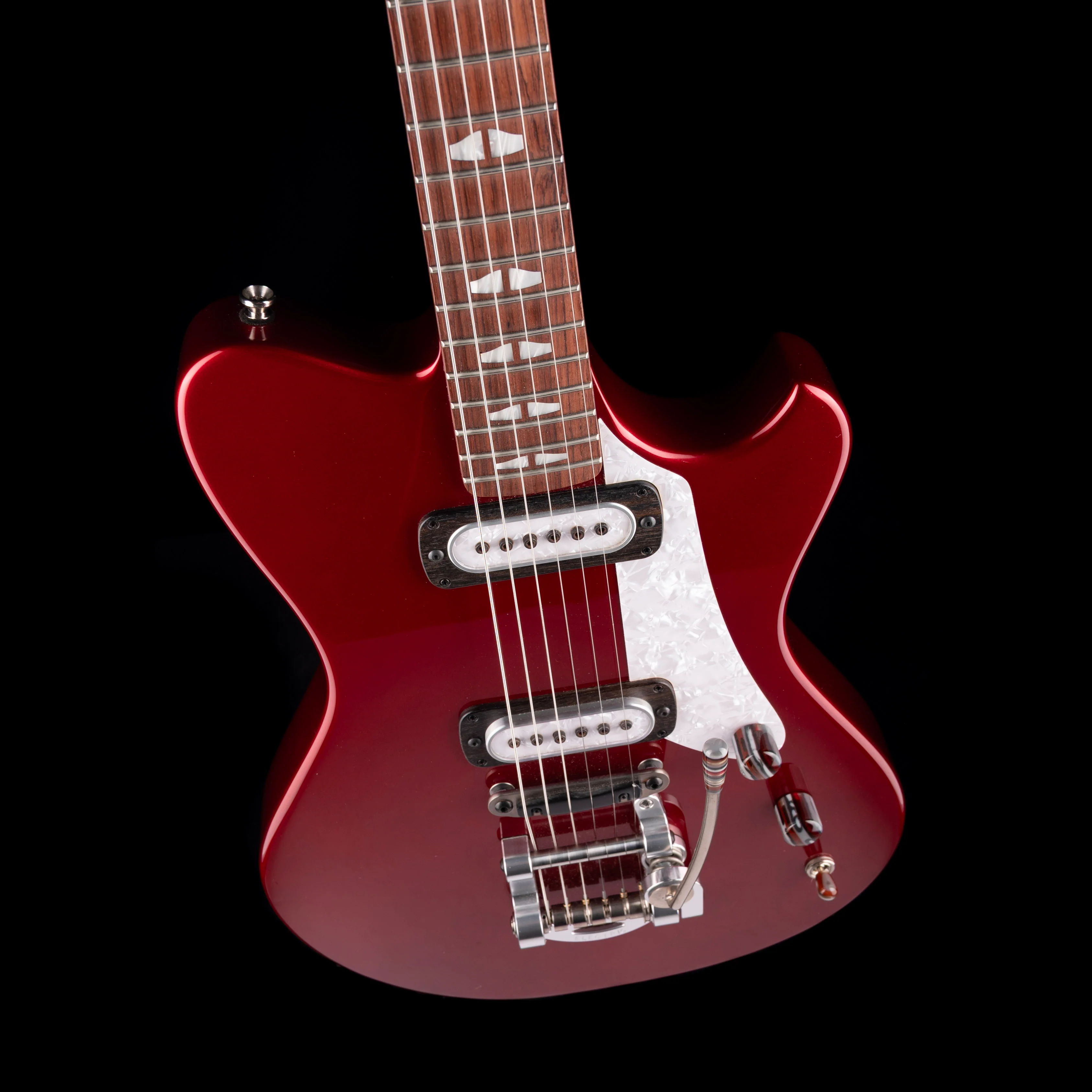 Pre Owned Powers Electric A-Type Crystal Red Metallic with Softshell Case - Image 3