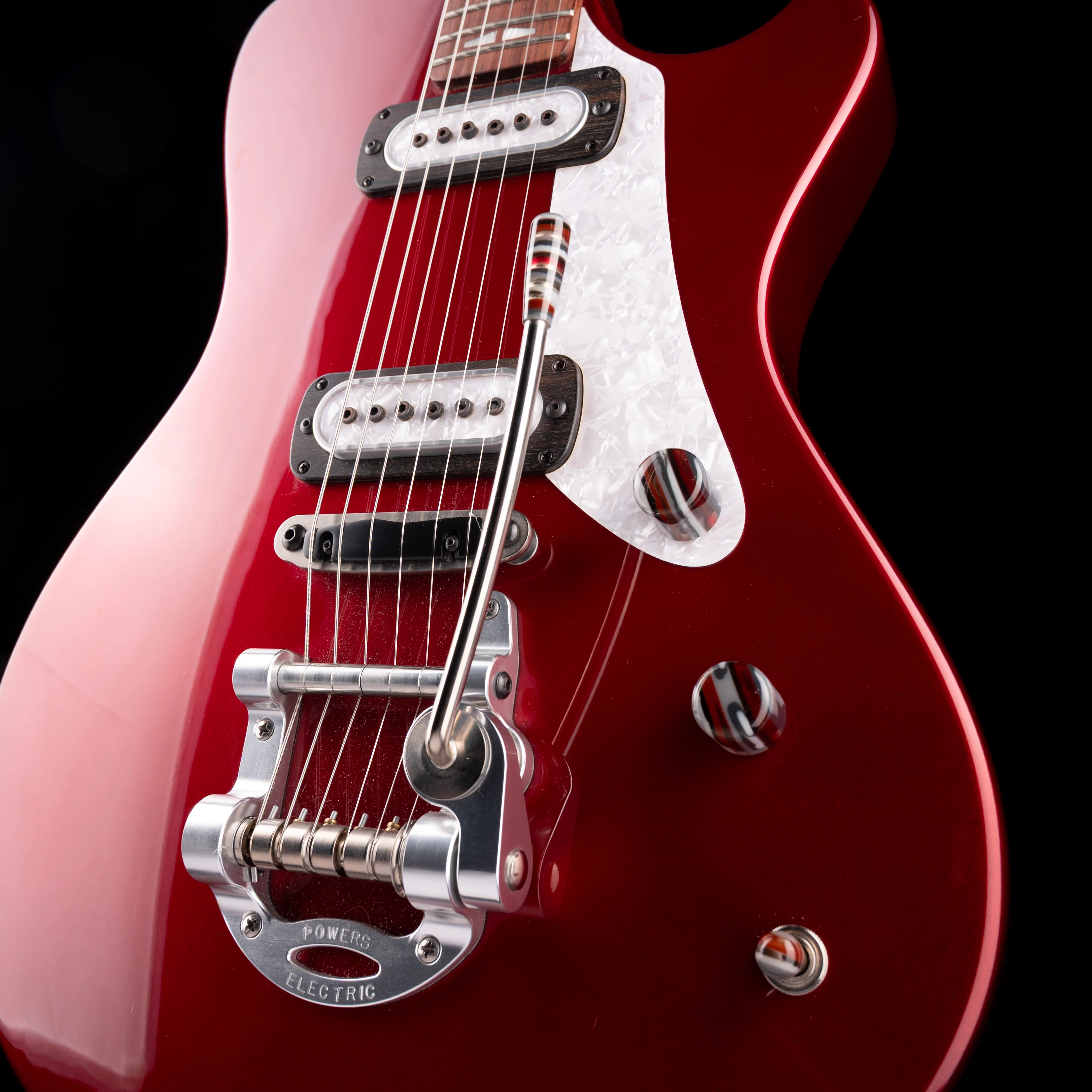 Pre Owned Powers Electric A-Type Crystal Red Metallic with Softshell Case - Image 5
