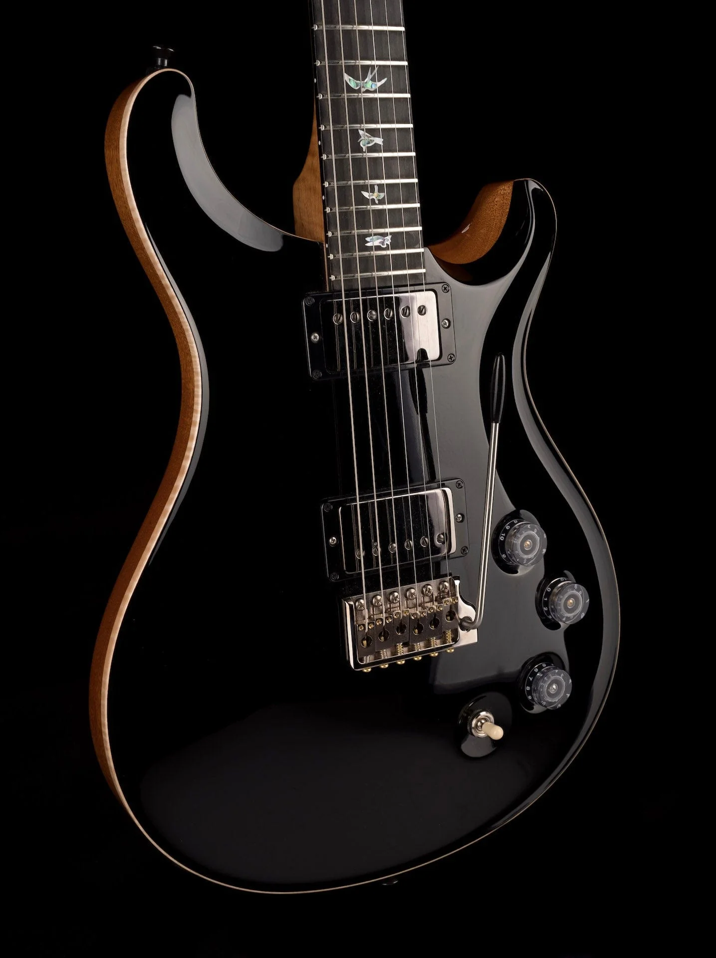 Pre-Owned PRS 2022 Wood Library DGT Torrefied Maple Neck Black With OHSC - Image 11