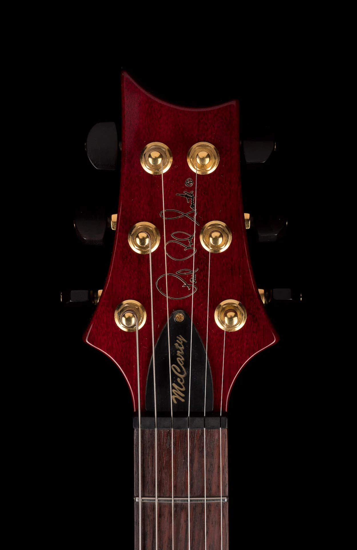 Pre Owned PRS Core McCarty Hollowbody II Piezo 10 Top Dark Cherry Sunburst Electric Guitar With Case - Image 13