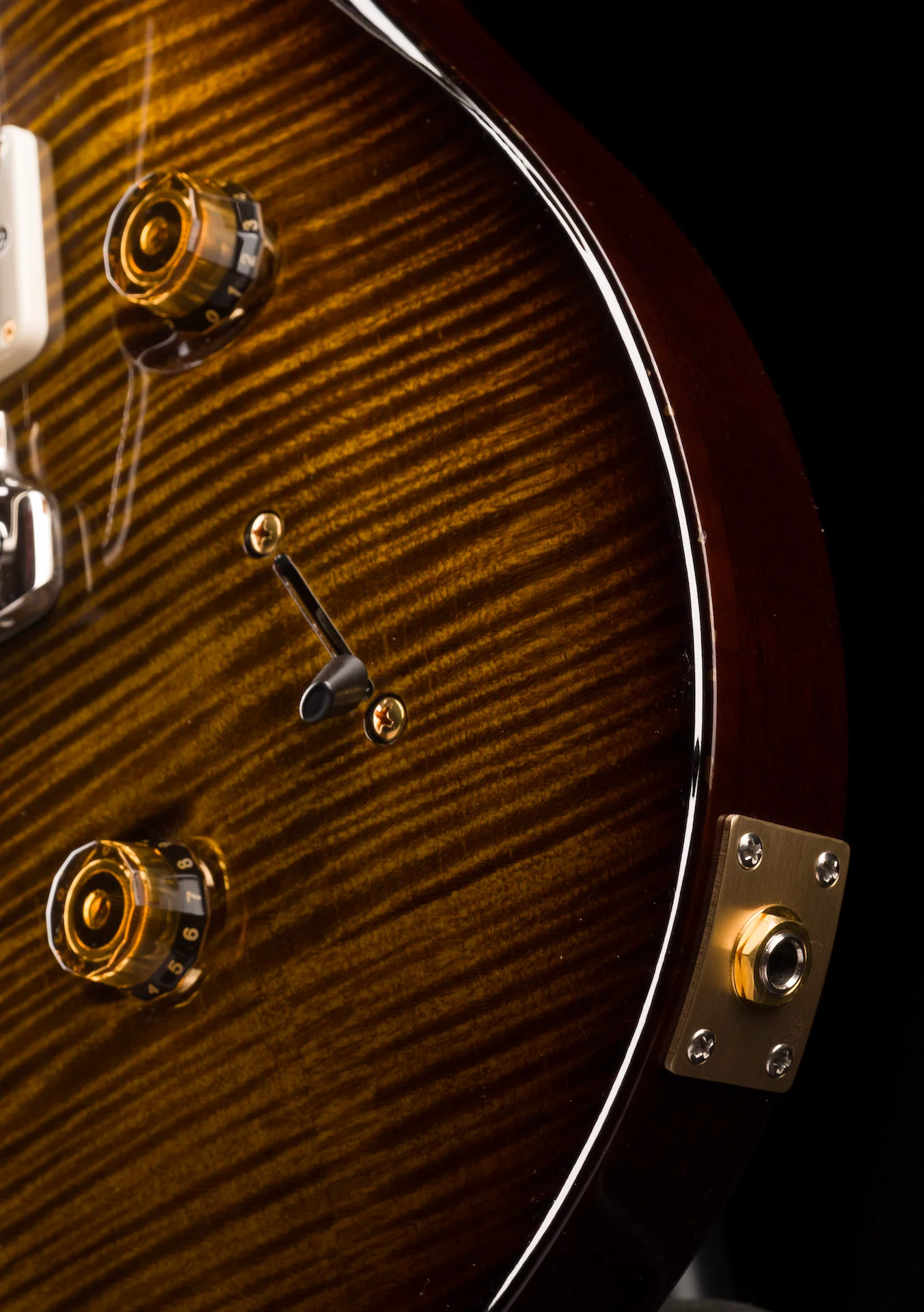 Pre Owned PRS Custom 24 10-Top Black Gold Burst With OHSC - Image 7