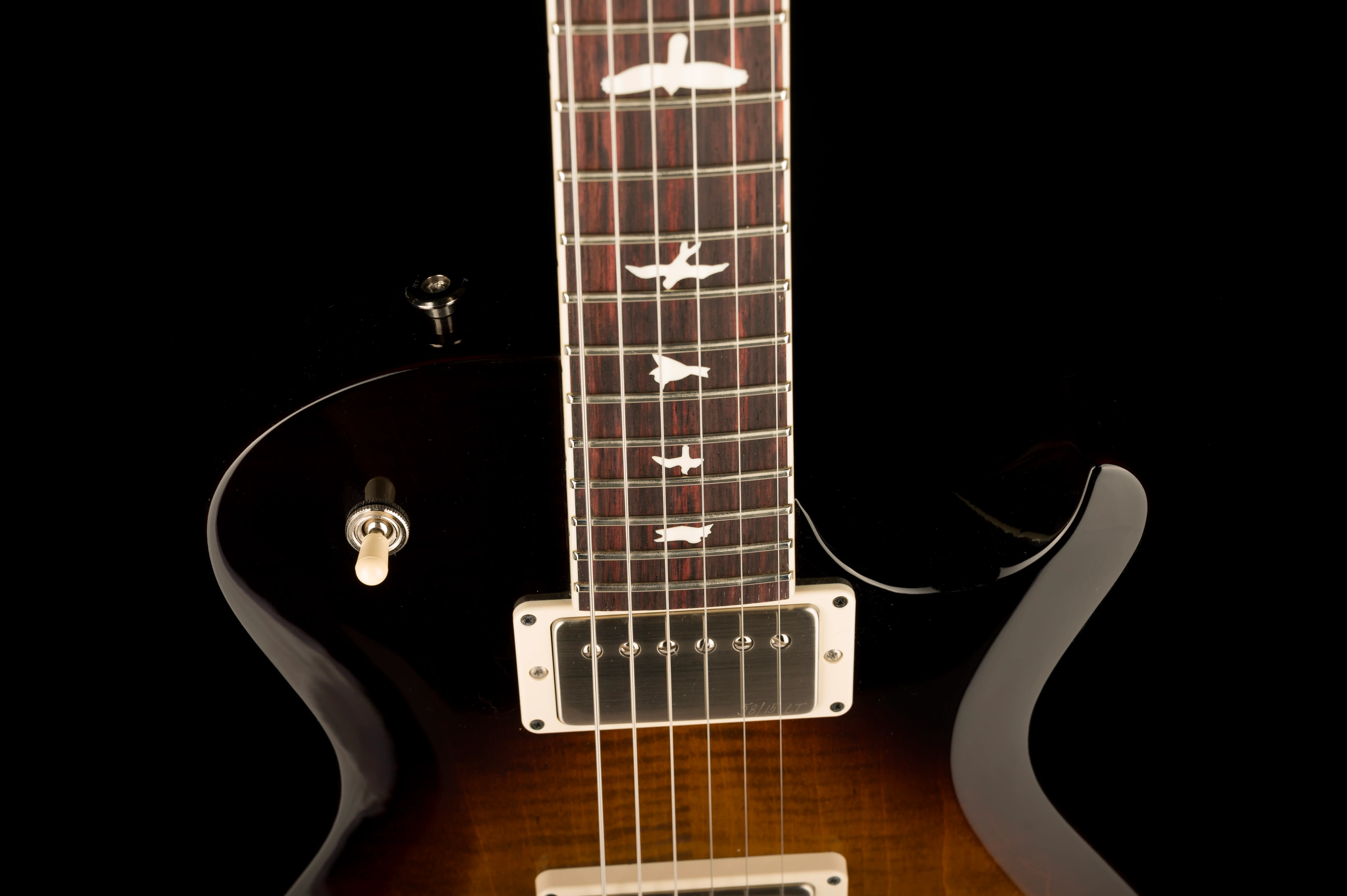 Pre Owned PRS S2 McCarty 594 Singlecut Black Amber With Gig Bag - Image 3