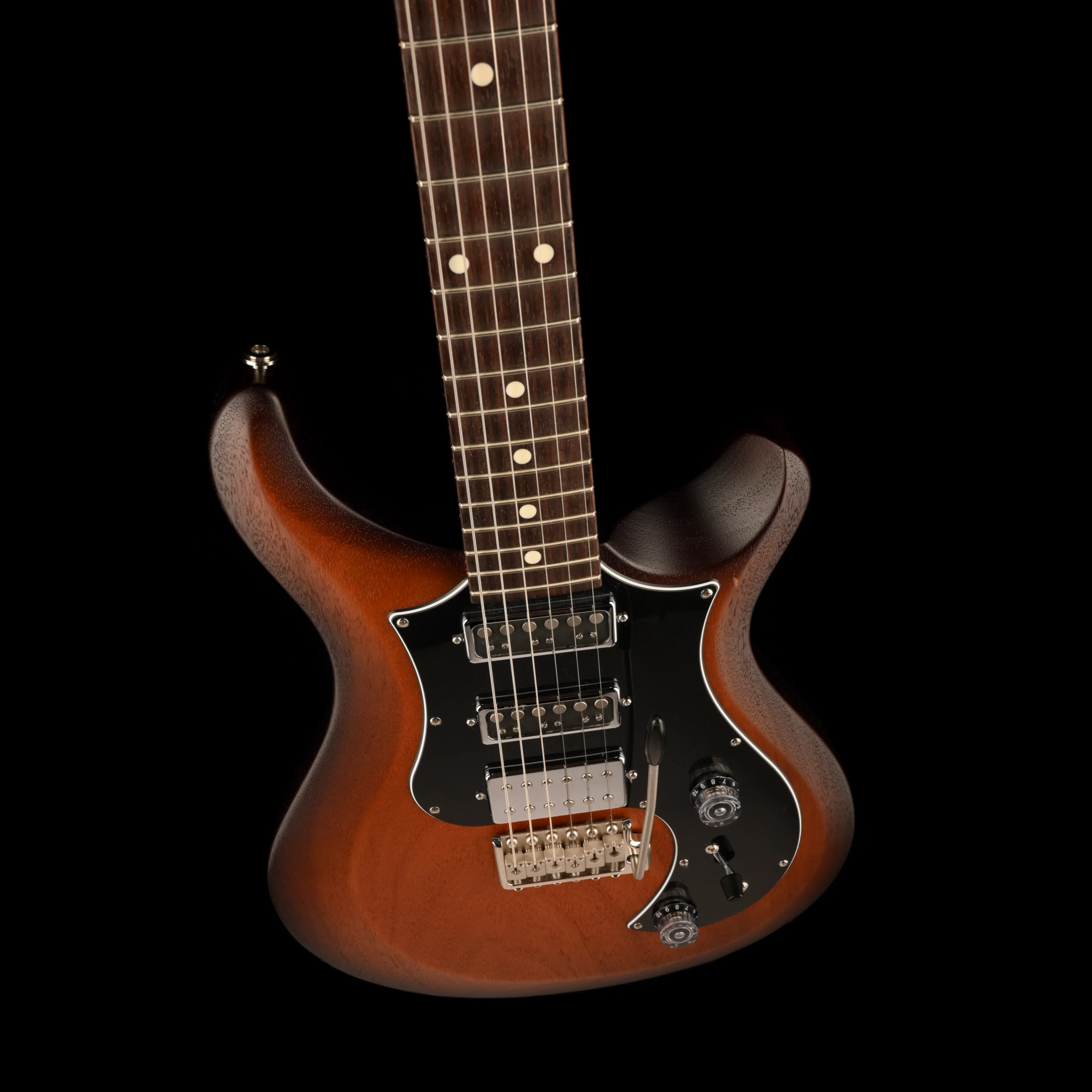 Pre Owned 2020 PRS S2 Studio Tobacco Sunburst Satin Finish Electric Guitar With Bag - Image 3