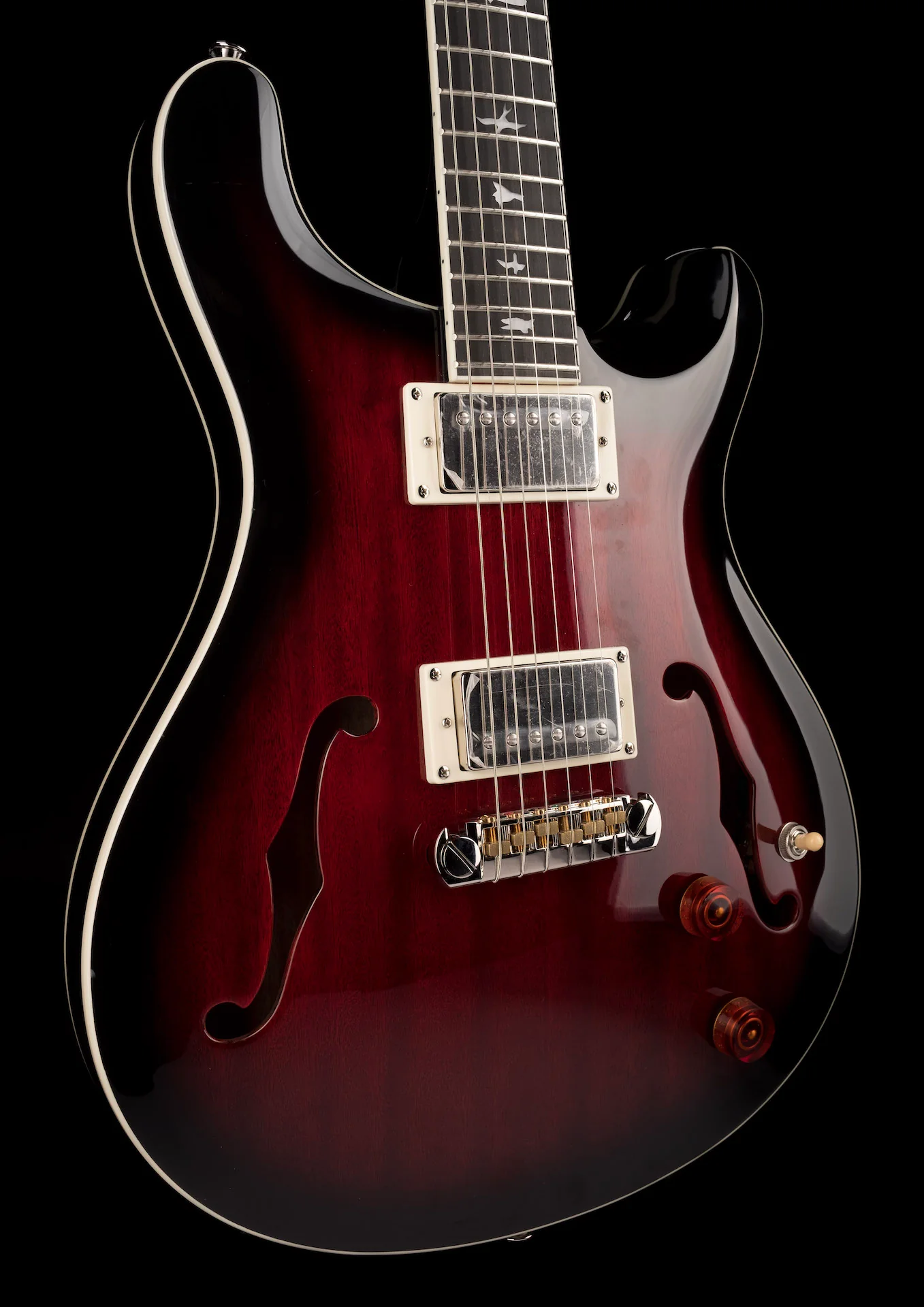 Pre Owned PRS SE Hollowbody Standard Fire Red Burst with HSC - Image 11