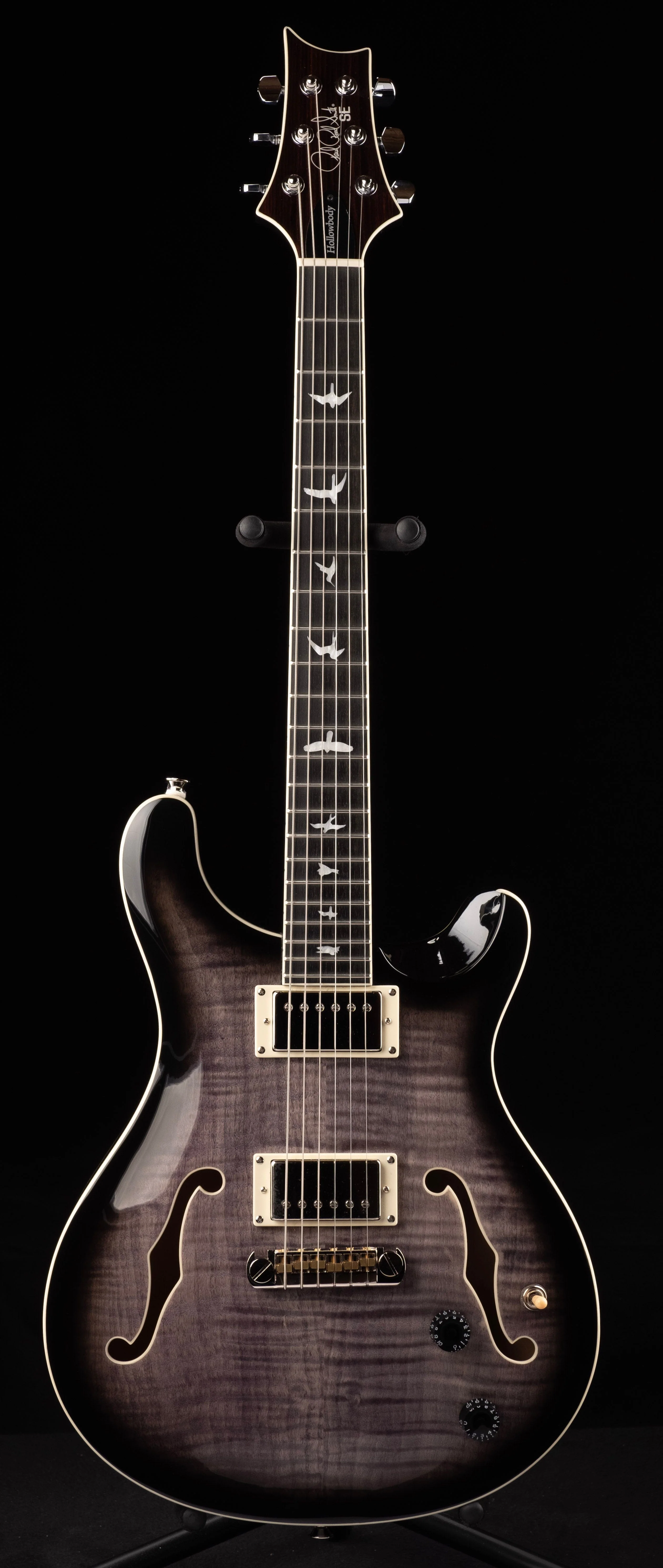 Pre Owned PRS SE Standard Hollowbody Charcoal With Gig Bag - Image 3
