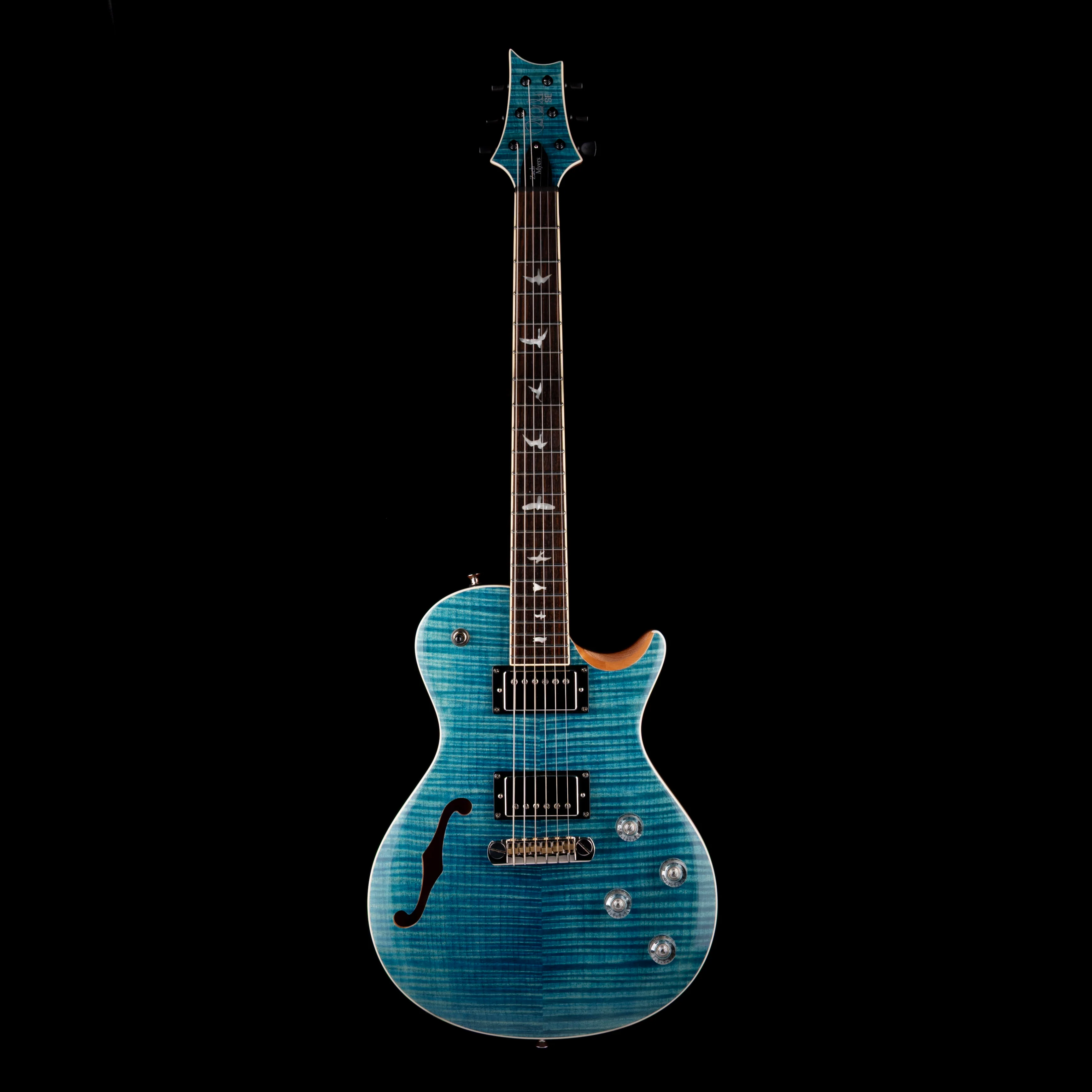 Pre Owned PRS SE Zach Myers Signature Myers Blue With Gig Bag - Image 2