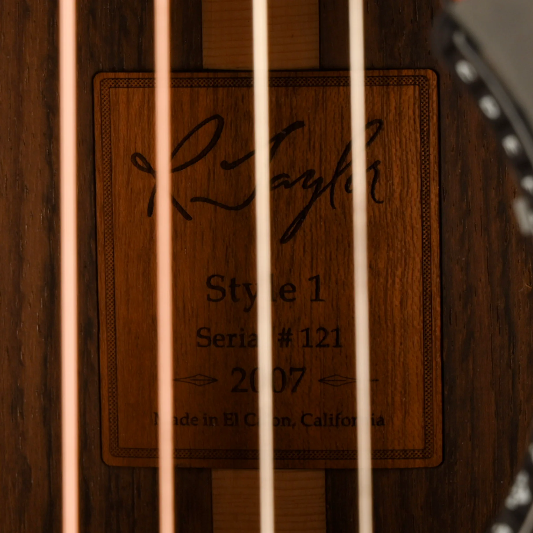 Pre Owned R. Taylor Style 1 Acoustic-Electric Guitar With Gig Bag - Image 10