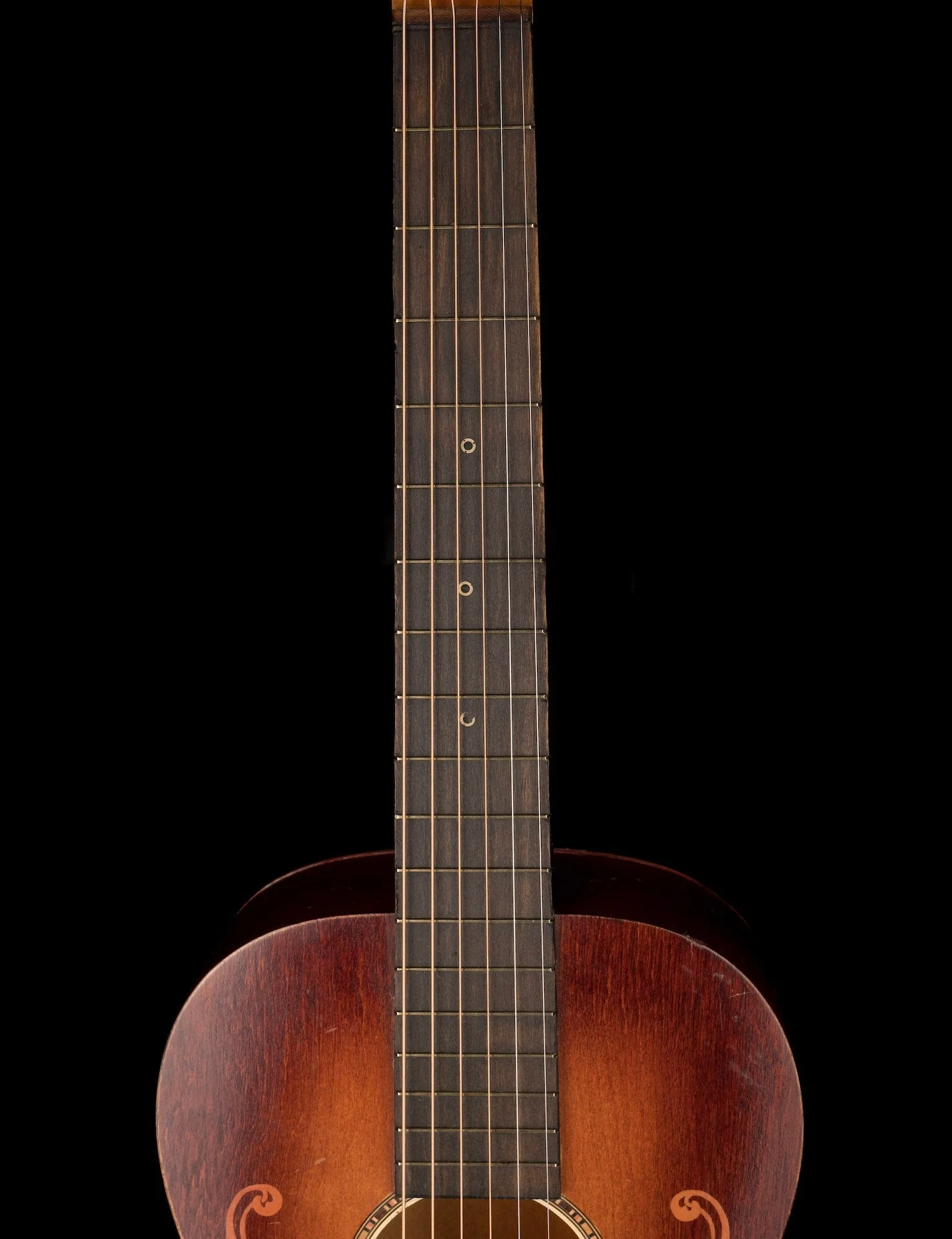 Vintage Regal Luann 1920's Floral Parlor Acoustic Guitar With SSC - Image 11