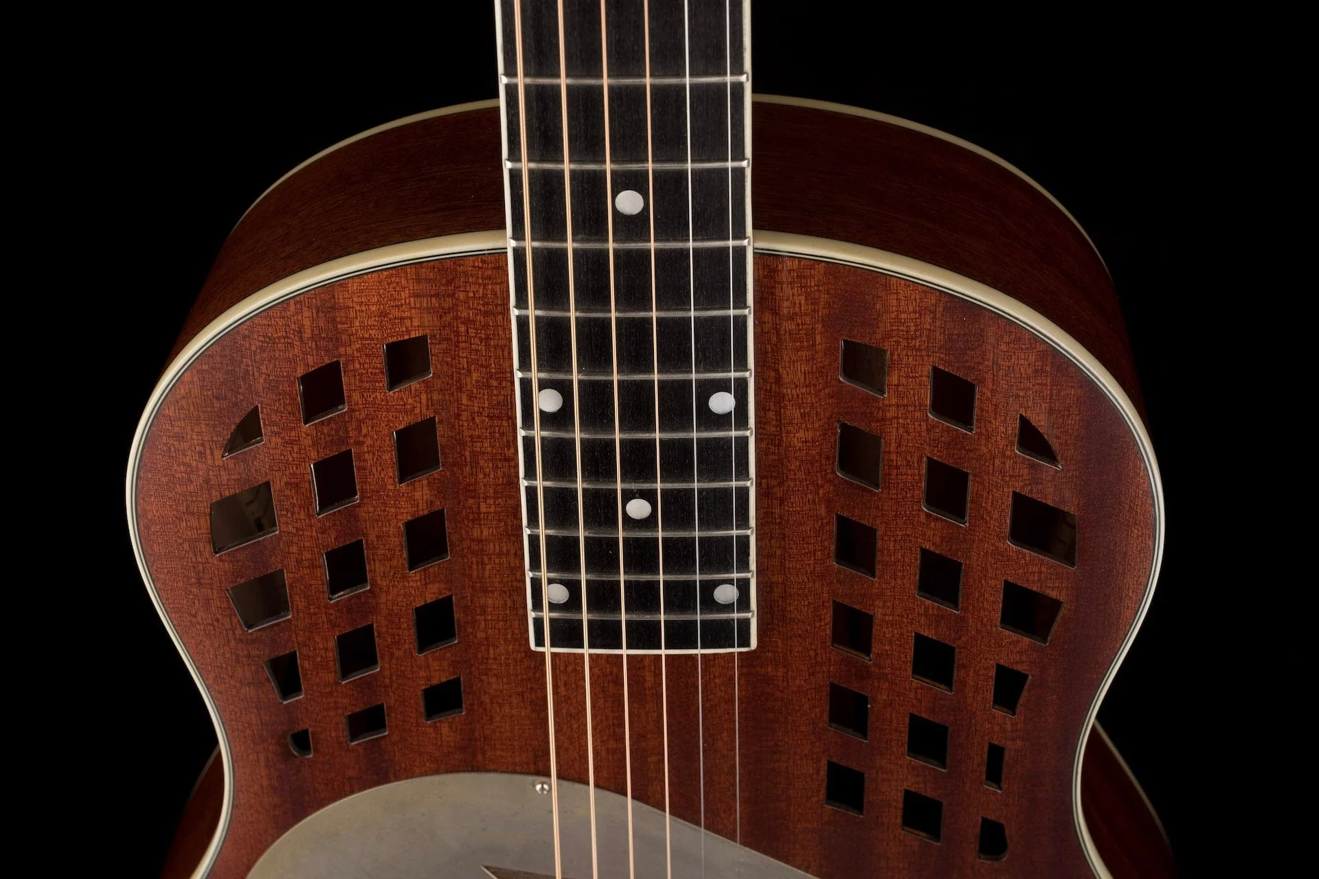 Pre Owned Republic Tricone Woody Resonator Acoustic Guitar With Soft Case - Image 3