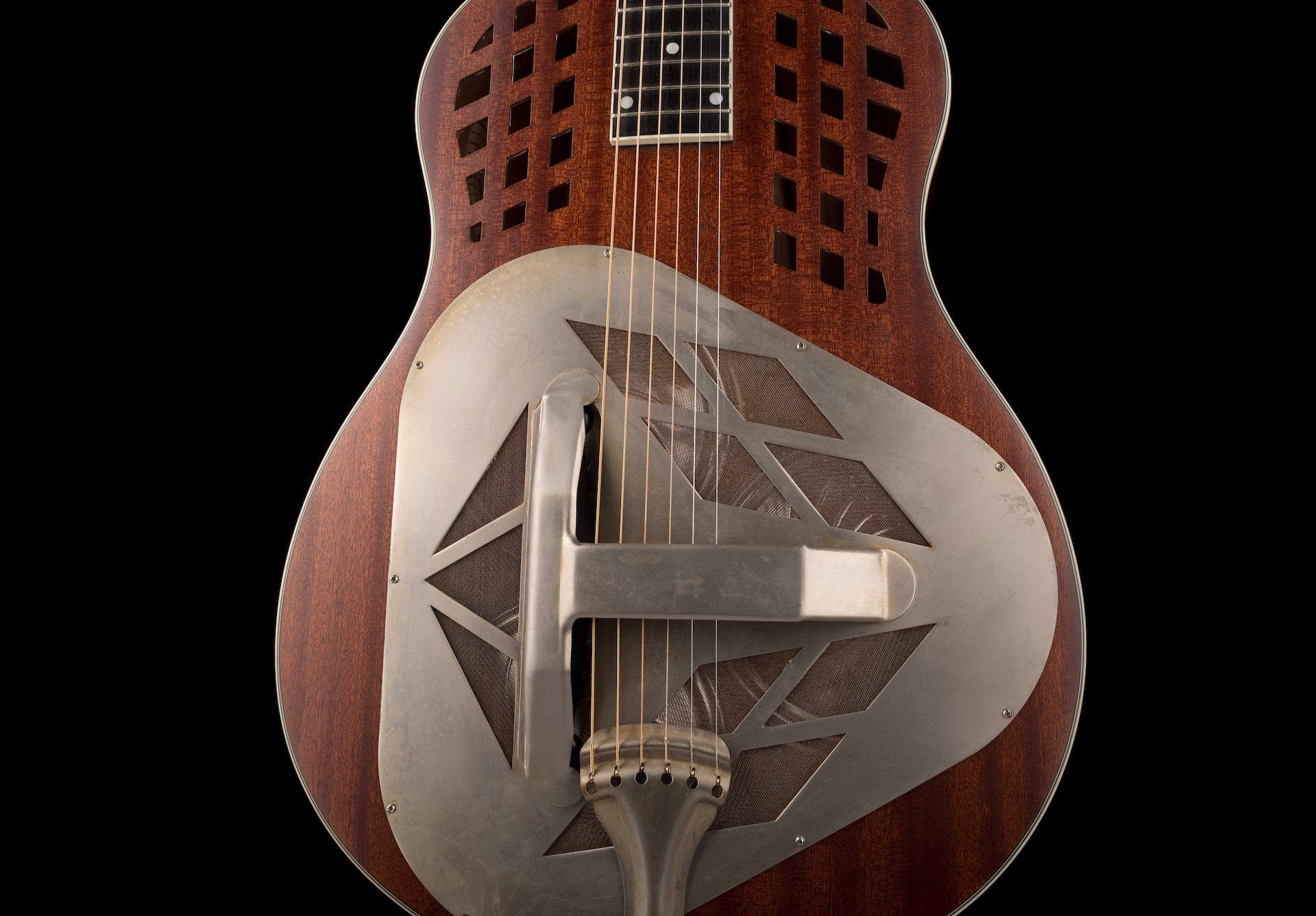 Pre Owned Republic Tricone Woody Resonator Acoustic Guitar With Soft Case - Image 6