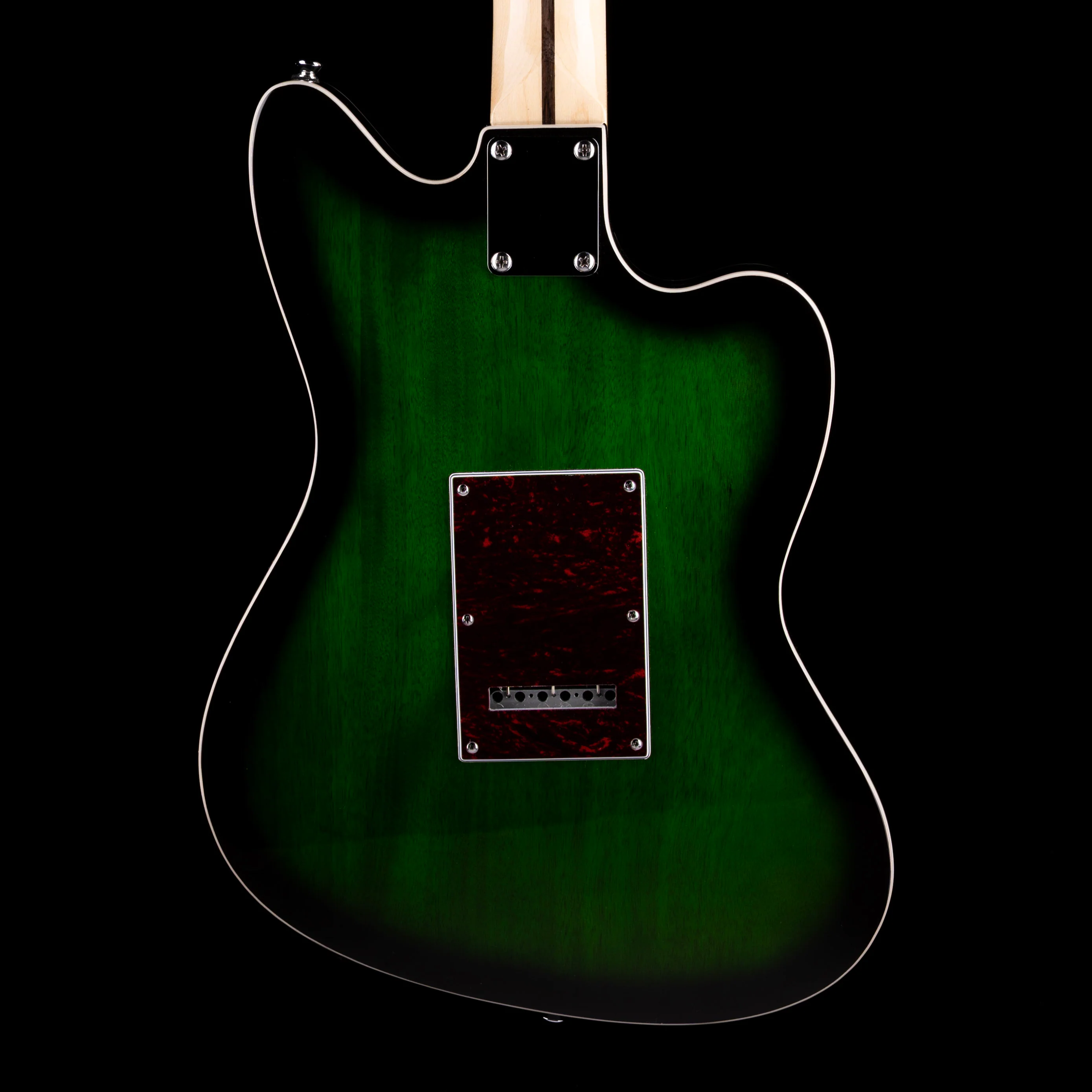 Pre Owned Revelation RJT-60M TL/LH Green Burst Left Handed Thinline Offset Electric Guitar - Image 9