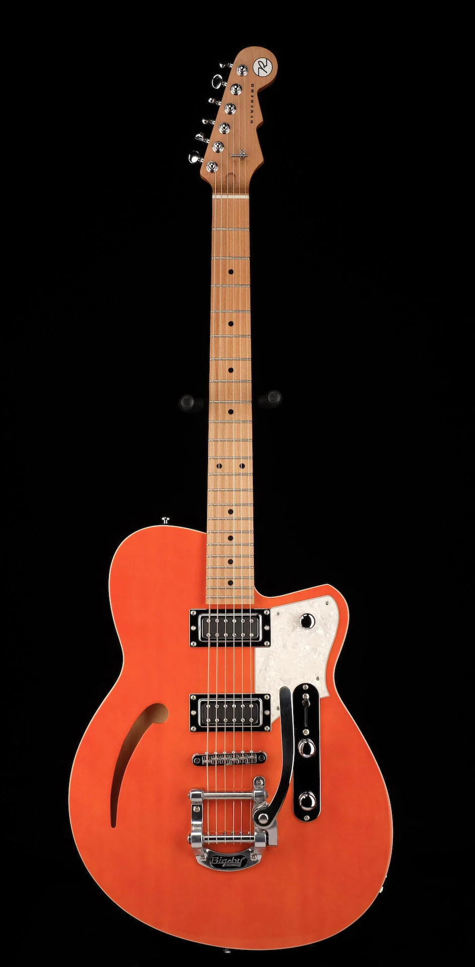 Pre Owned Reverend Club King RB Rock Orange With Bigsby With OHSC - Image 2
