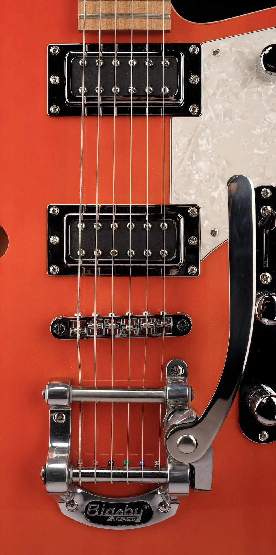 Pre Owned Reverend Club King RB Rock Orange With Bigsby With OHSC - Image 7
