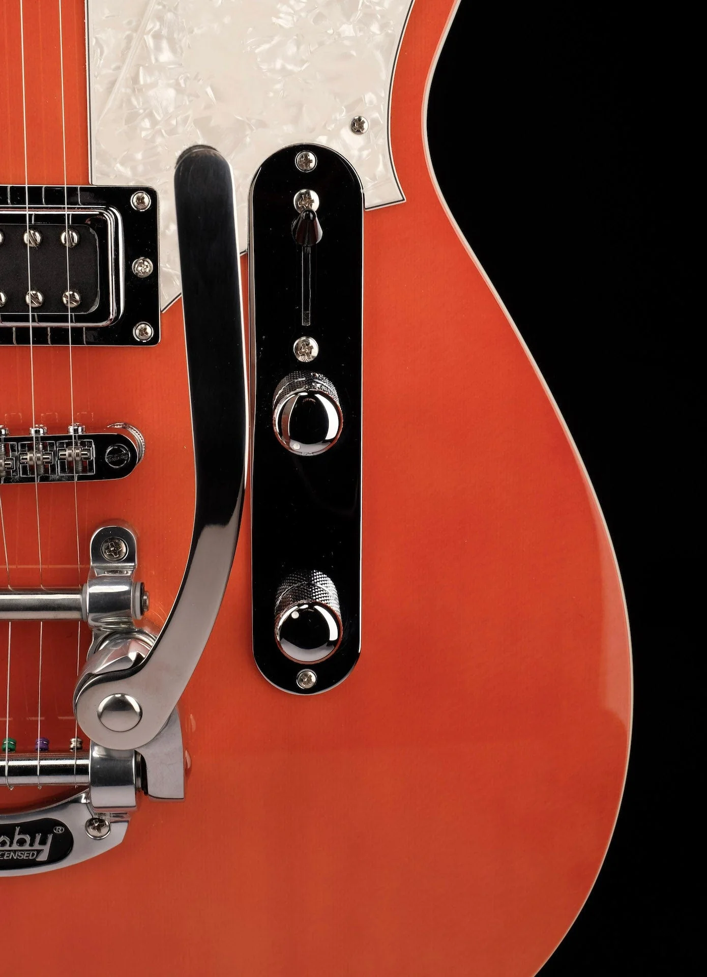 Pre Owned Reverend Club King RB Rock Orange With Bigsby With OHSC - Image 8