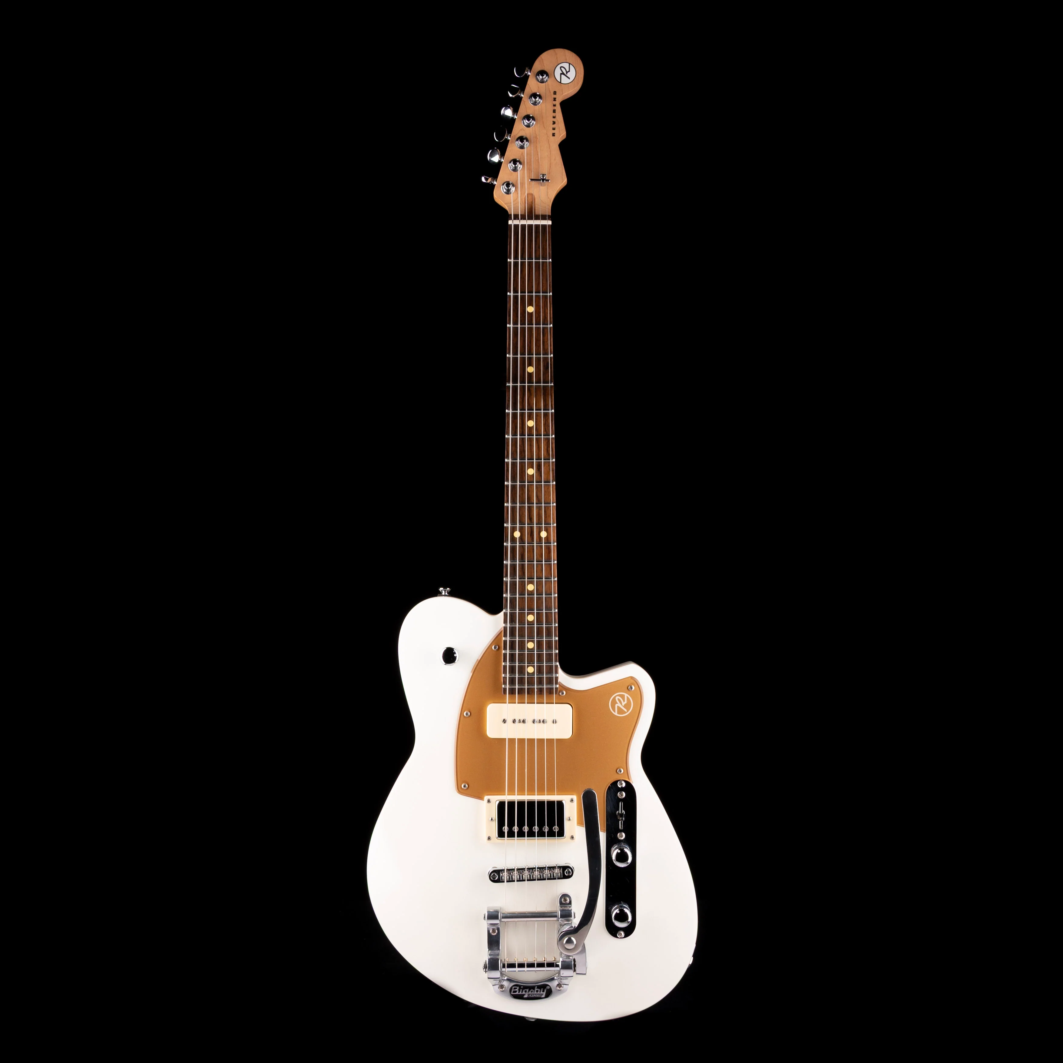 Pre Owned Reverend Double Agent W Metallic Silver Freeze with Gig Bag - Image 2