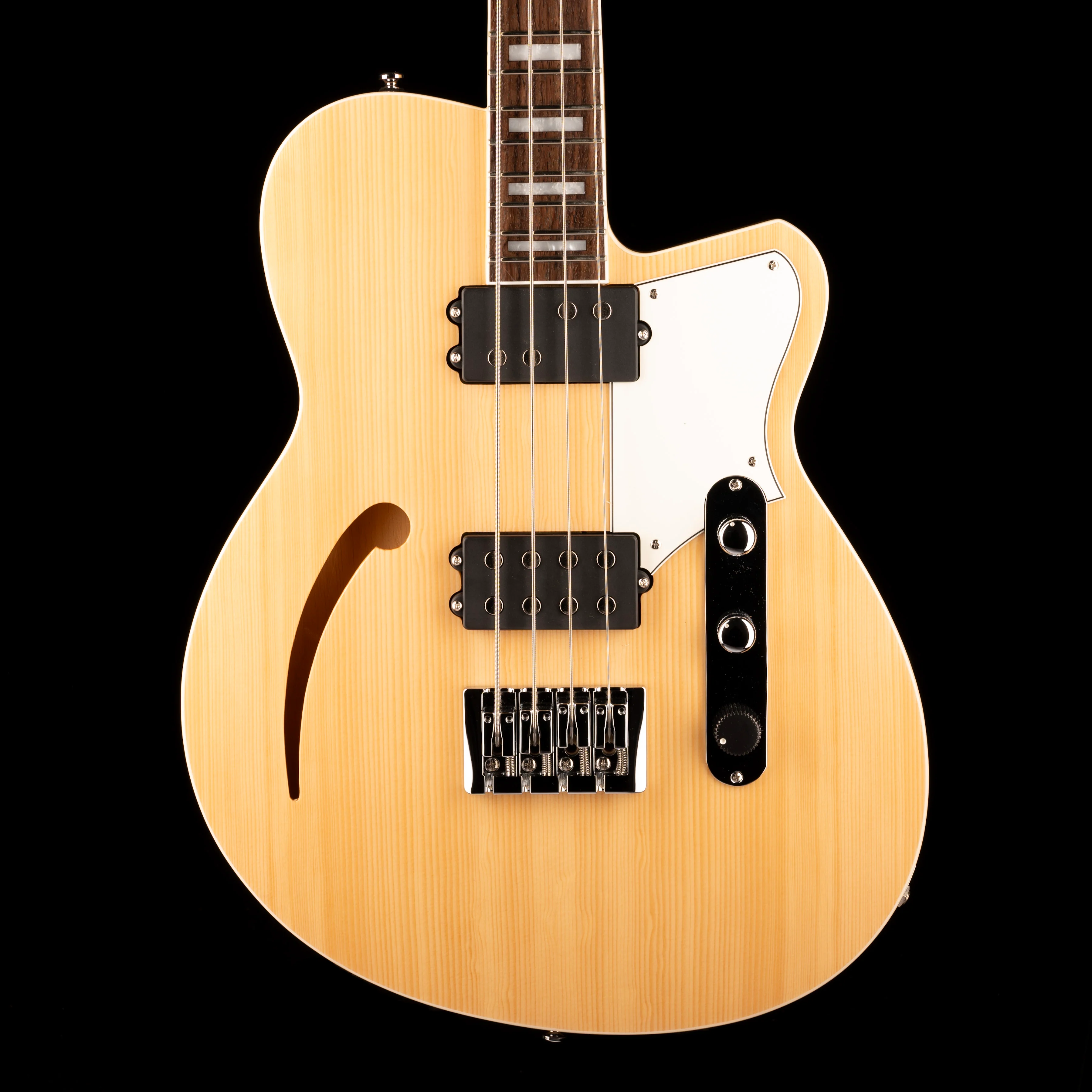 Pre Owned Reverend Dub King Bass Guitar Natural with Gig Bag