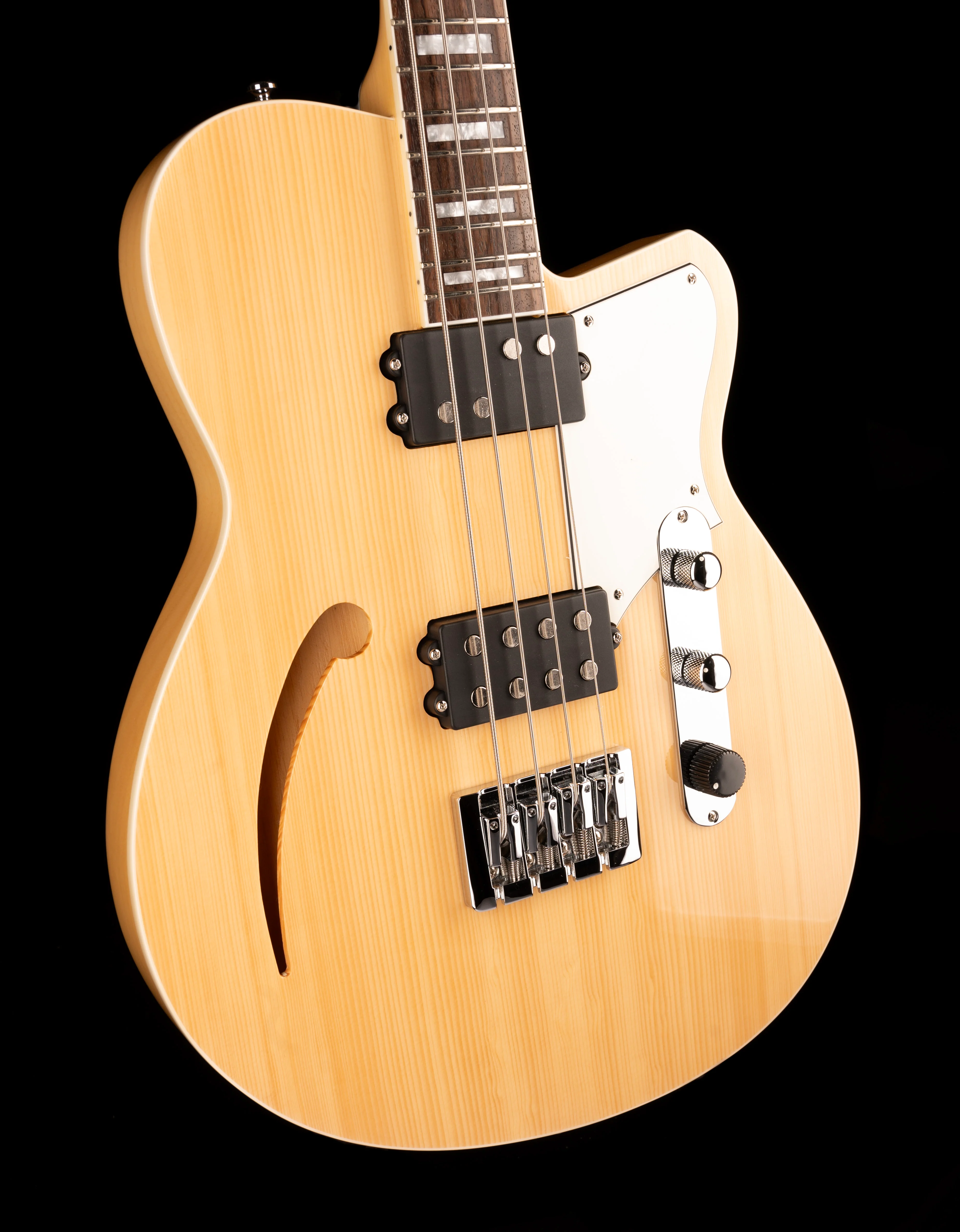 Pre Owned Reverend Dub King Bass Guitar Natural with Gig Bag - Image 10