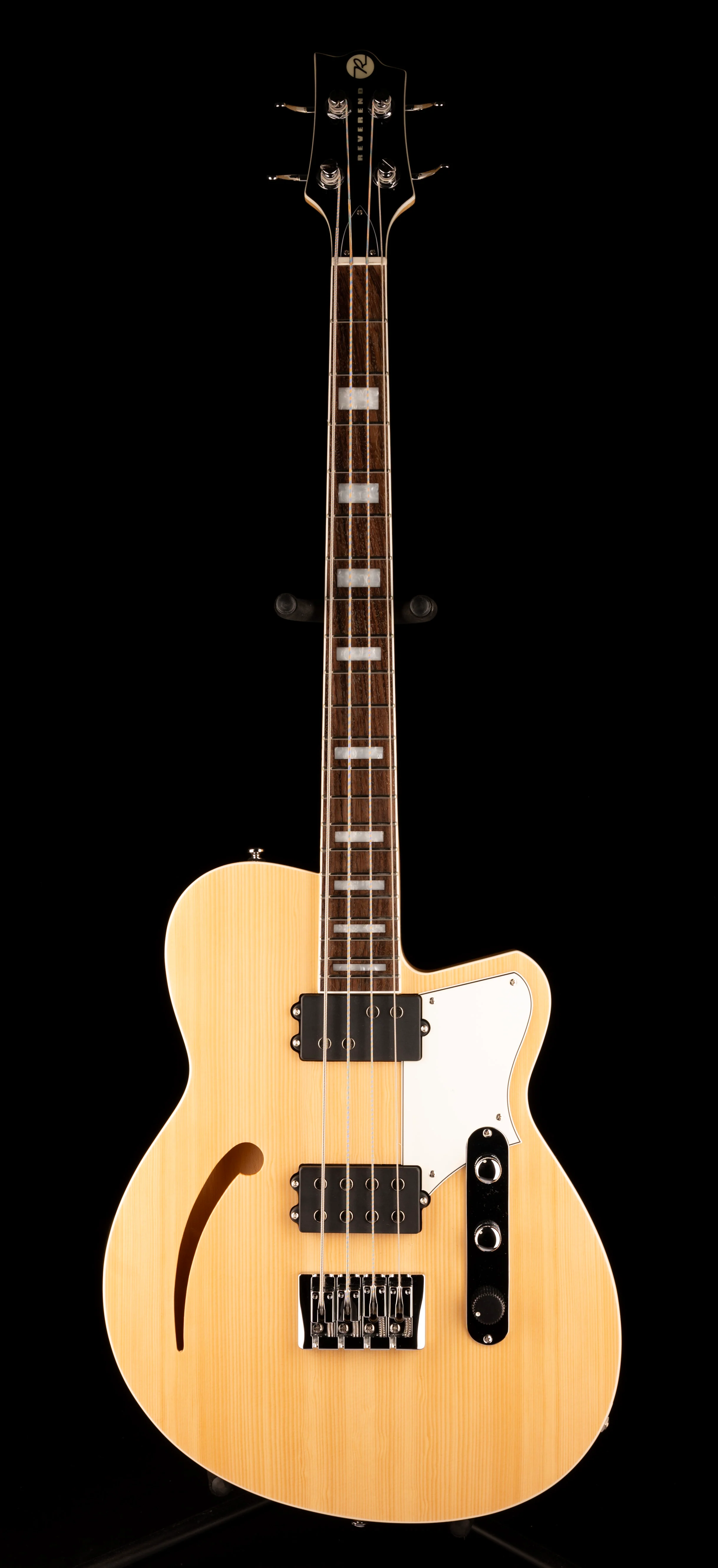 Pre Owned Reverend Dub King Bass Guitar Natural with Gig Bag - Image 2