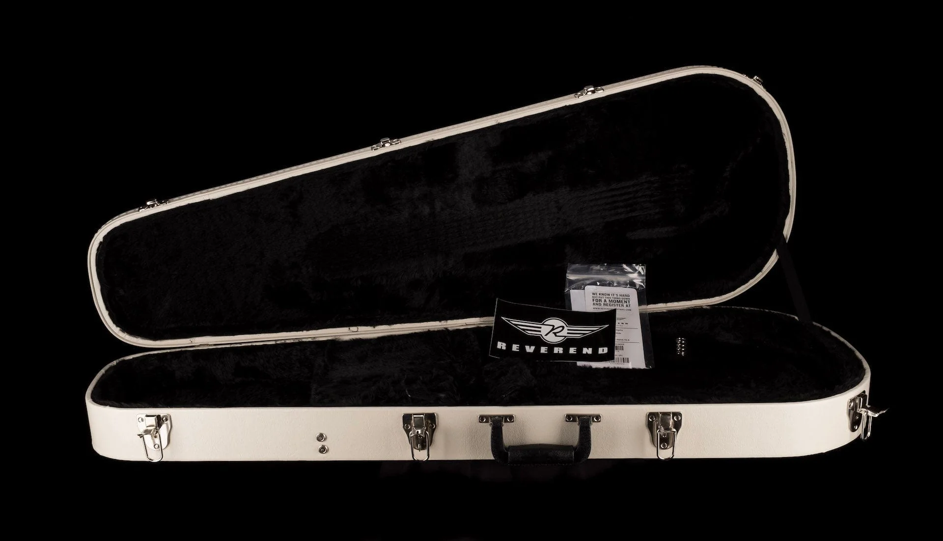 Pre Owned Reverend Flatroc RB White With Case - Image 19