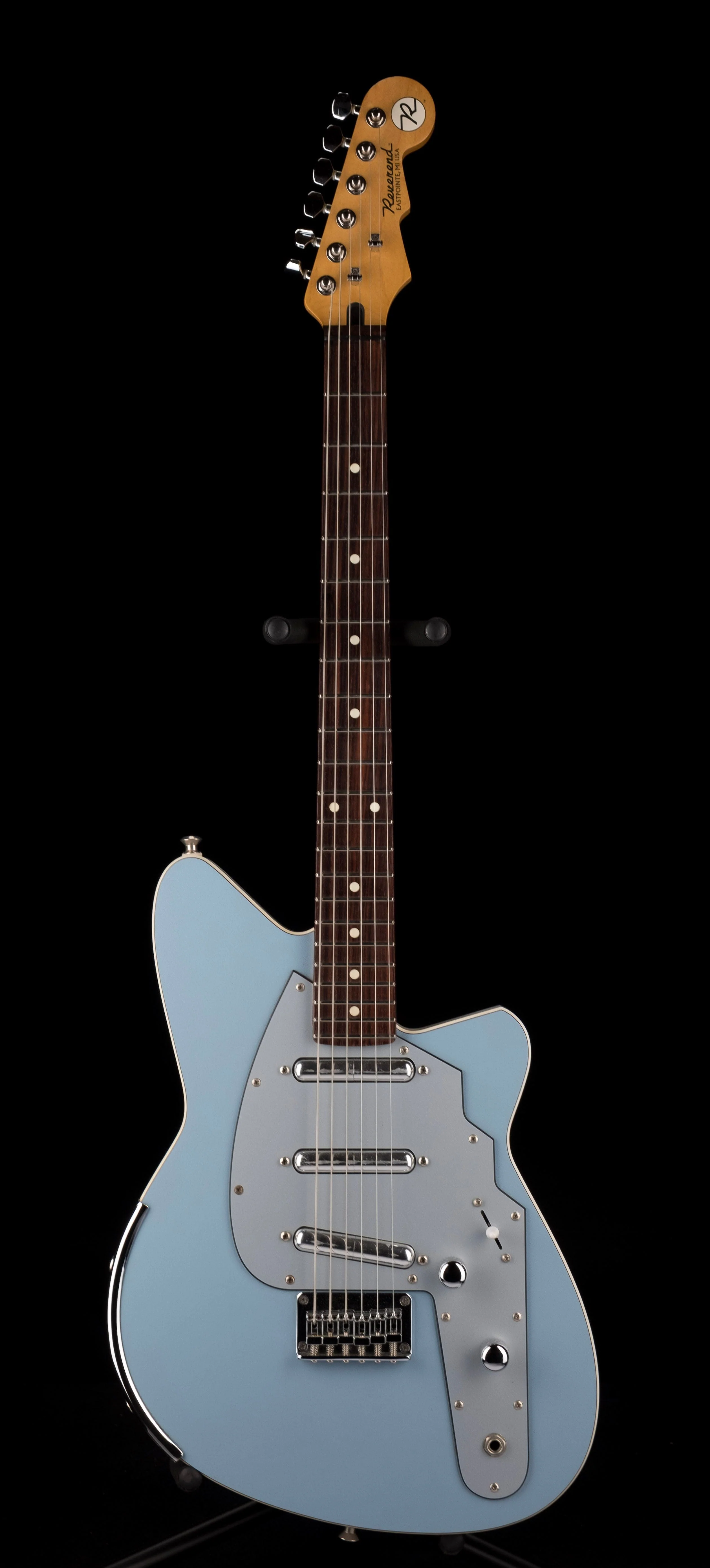 Pre Owned Reverend SPY Sky Blue Electric Guitar With Gig Bag - Image 2