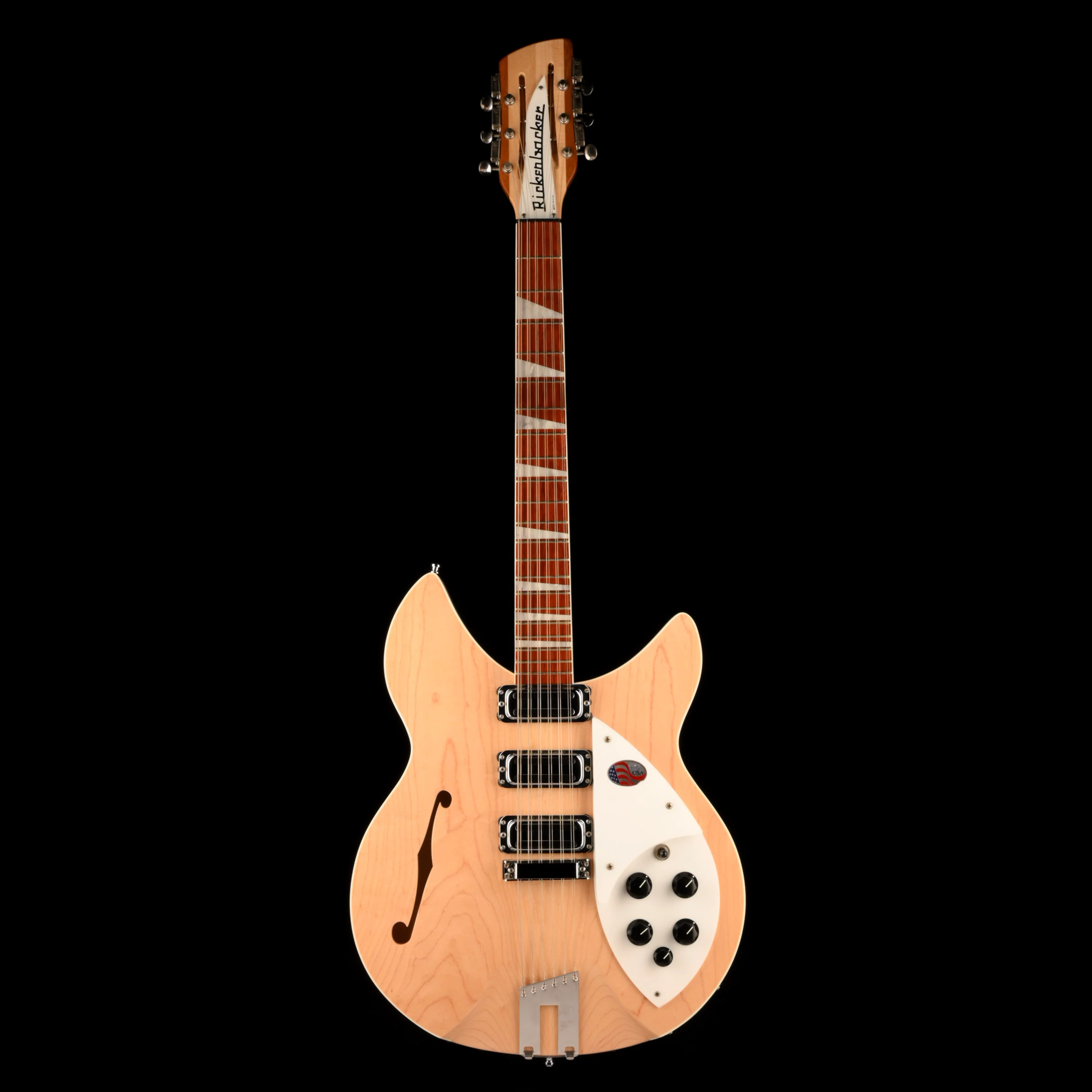 Pre Owned Rickenbacker 1993 Plus 12 String Mapleglo Semi Hollow Electric Guitar Townshend With OHSC - Image 2