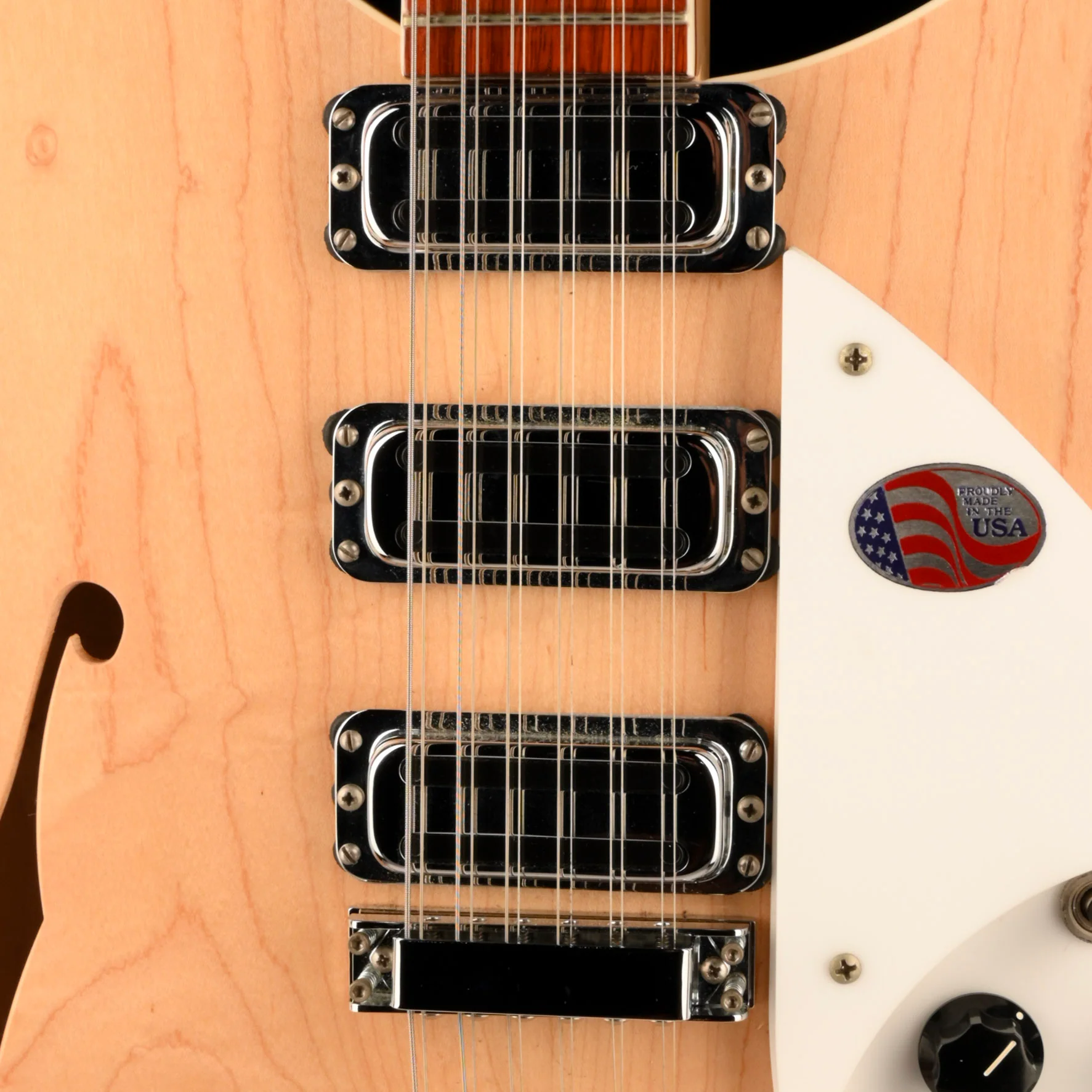 Pre Owned Rickenbacker 1993 Plus 12 String Mapleglo Semi Hollow Electric Guitar Townshend With OHSC - Image 5