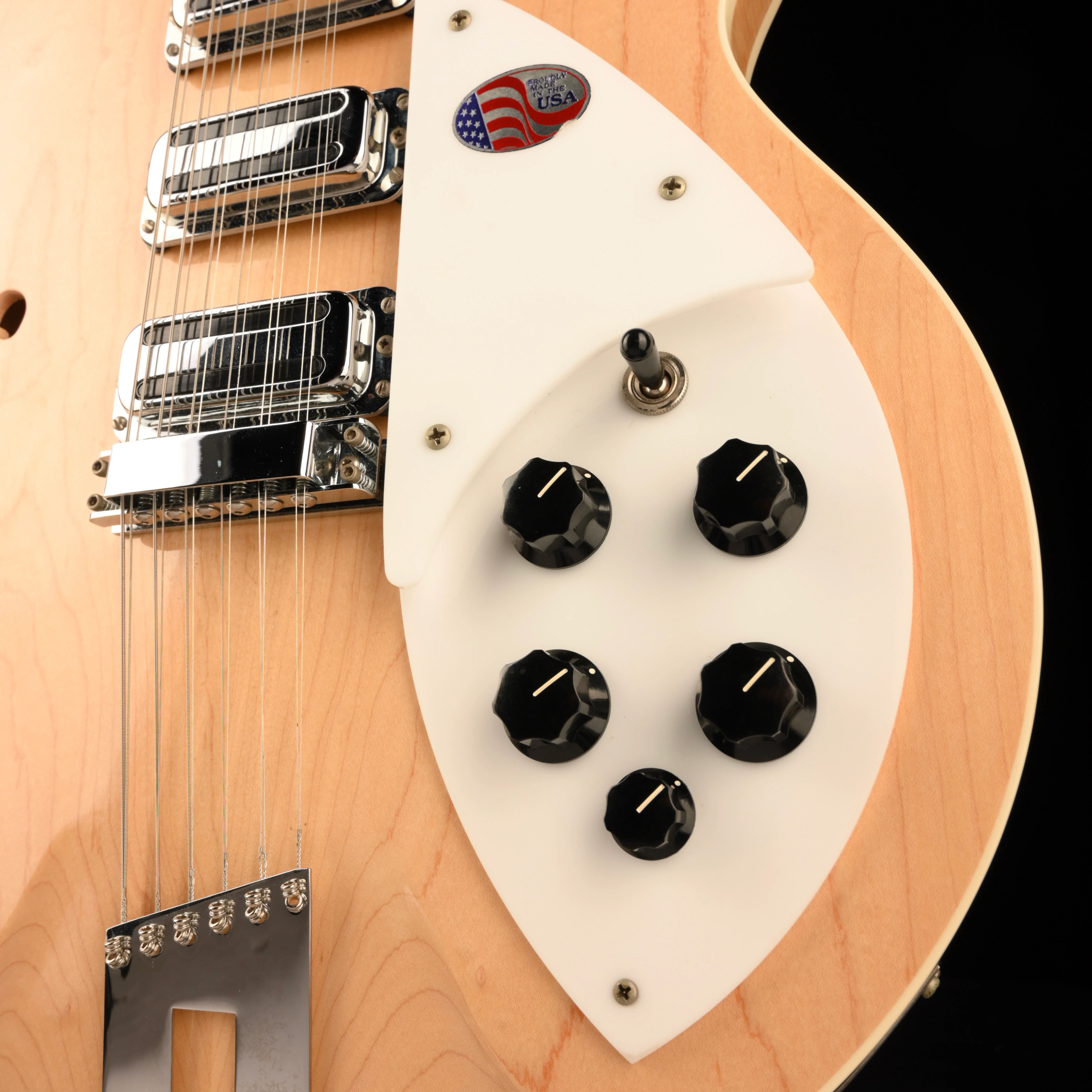 Pre Owned Rickenbacker 1993 Plus 12 String Mapleglo Semi Hollow Electric Guitar Townshend With OHSC - Image 6