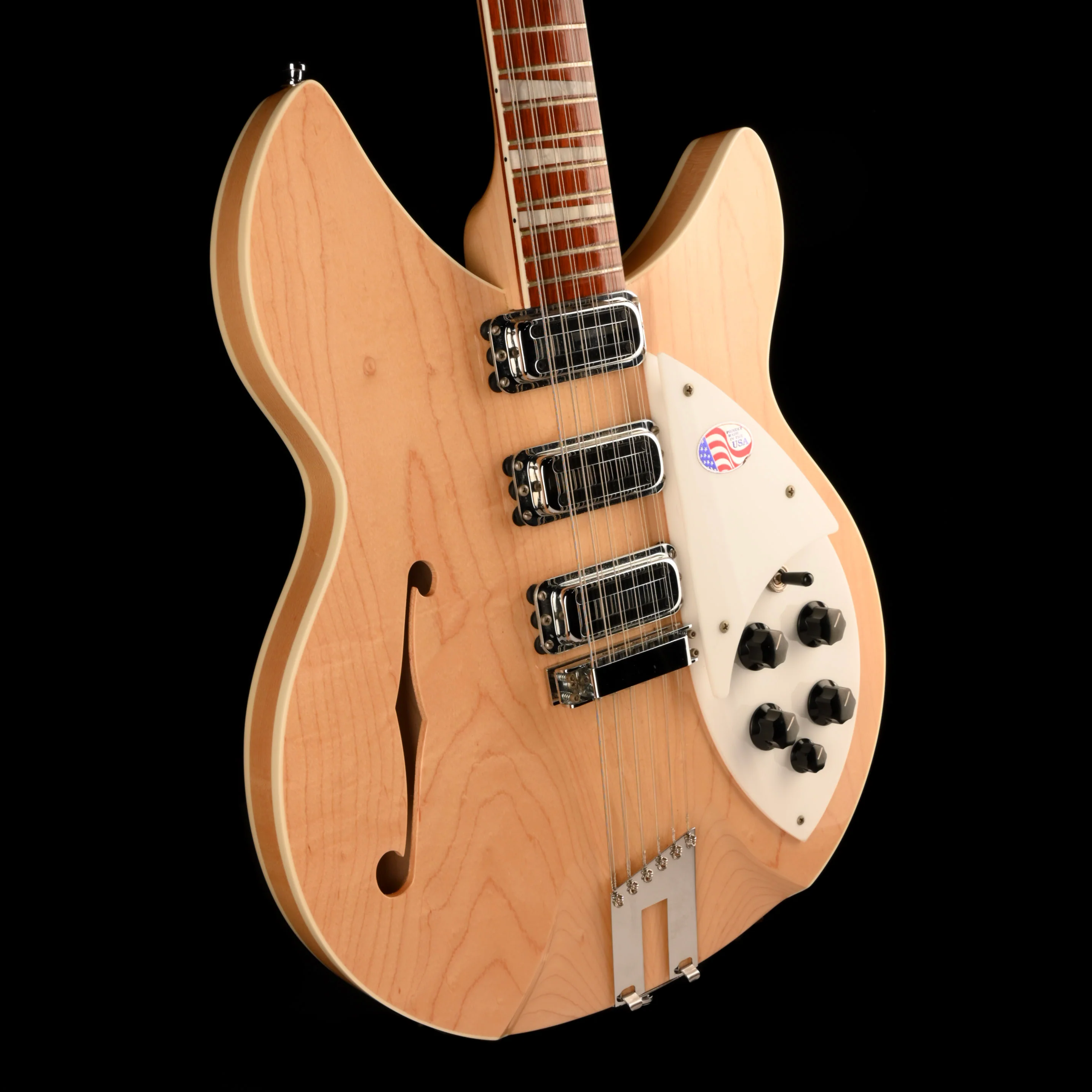 Pre Owned Rickenbacker 1993 Plus 12 String Mapleglo Semi Hollow Electric Guitar Townshend With OHSC - Image 7