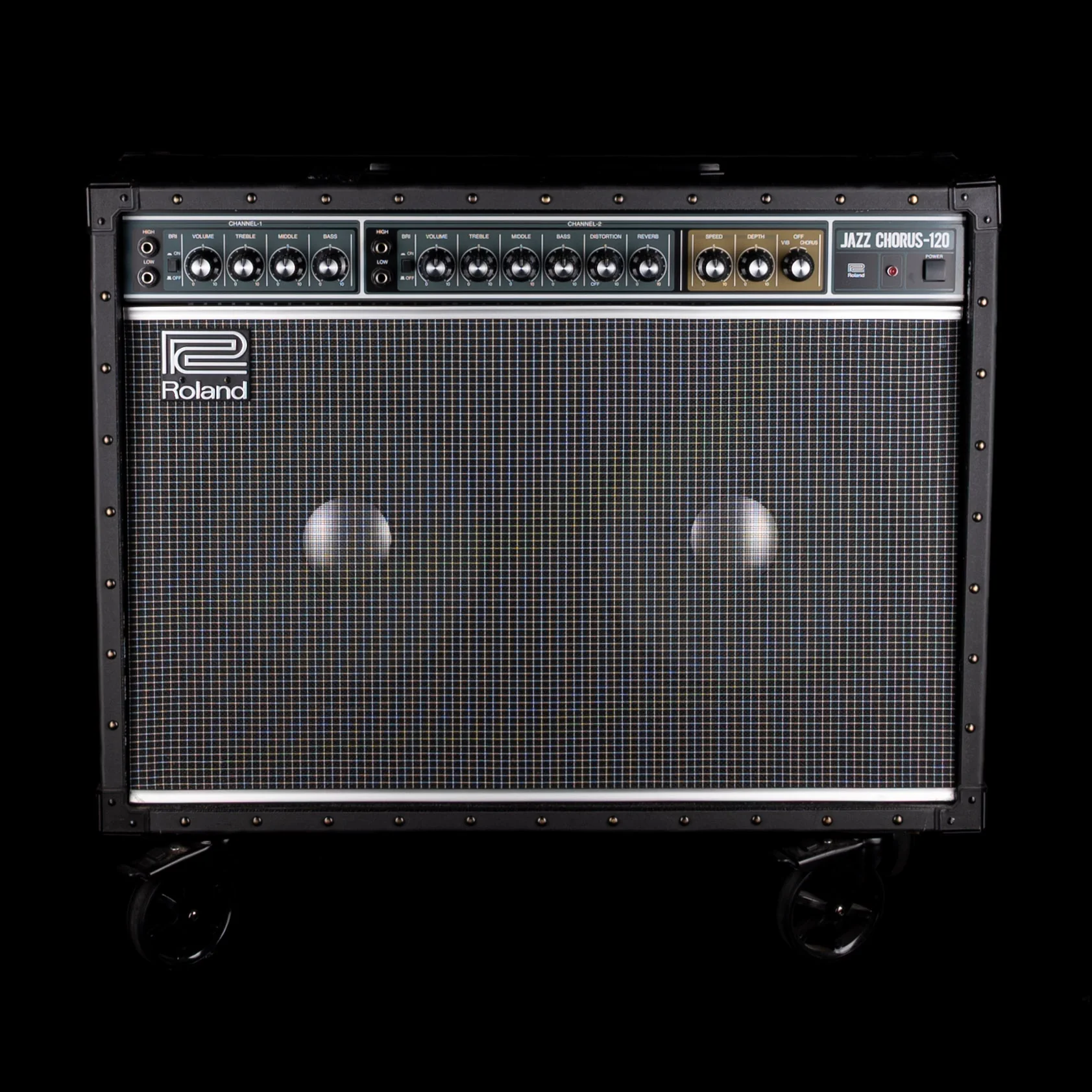 Pre Owned Roland JC-120 Guitar Amp Combo With Footswitch and Cover - Z2M6777