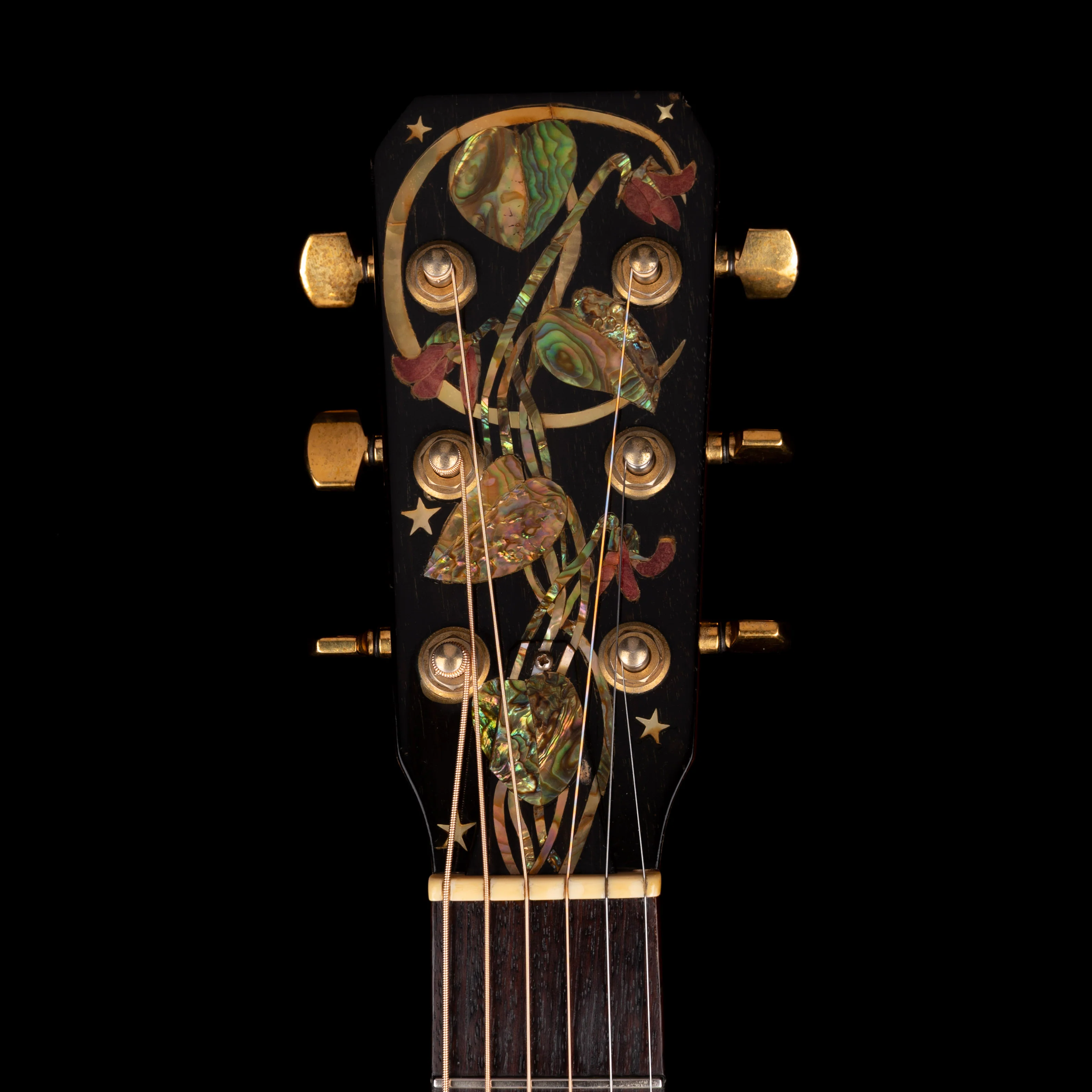 Pre-Owned Santo 1976 Dreadnaught Cutaway Electric Sunburst - Image 9