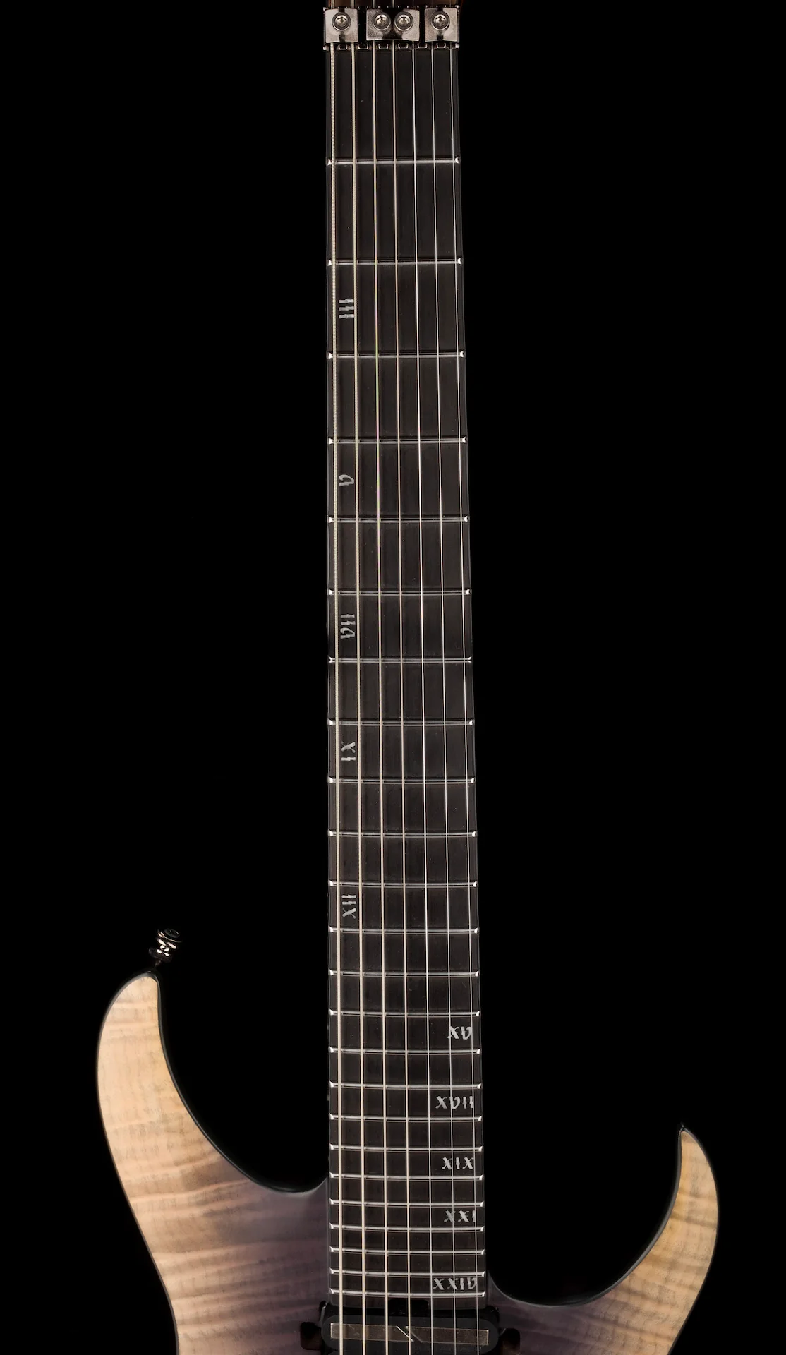 Pre Owned Schechter Schecter Banshee Mach-7 FR-S Electric Guitar - Fallout Burst With Case - Image 11