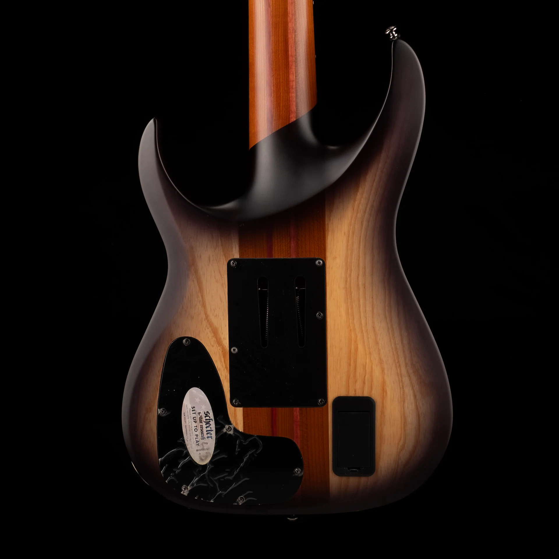 Pre Owned Schechter Schecter Banshee Mach-7 FR-S Electric Guitar - Fallout Burst With Case - Image 13