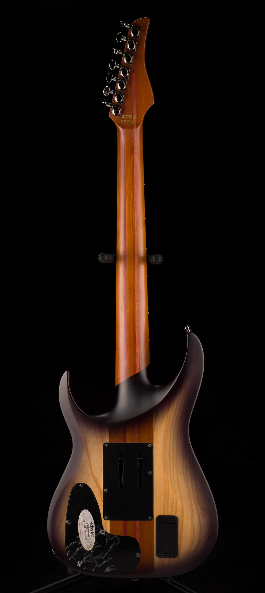 Pre Owned Schechter Schecter Banshee Mach-7 FR-S Electric Guitar - Fallout Burst With Case - Image 14