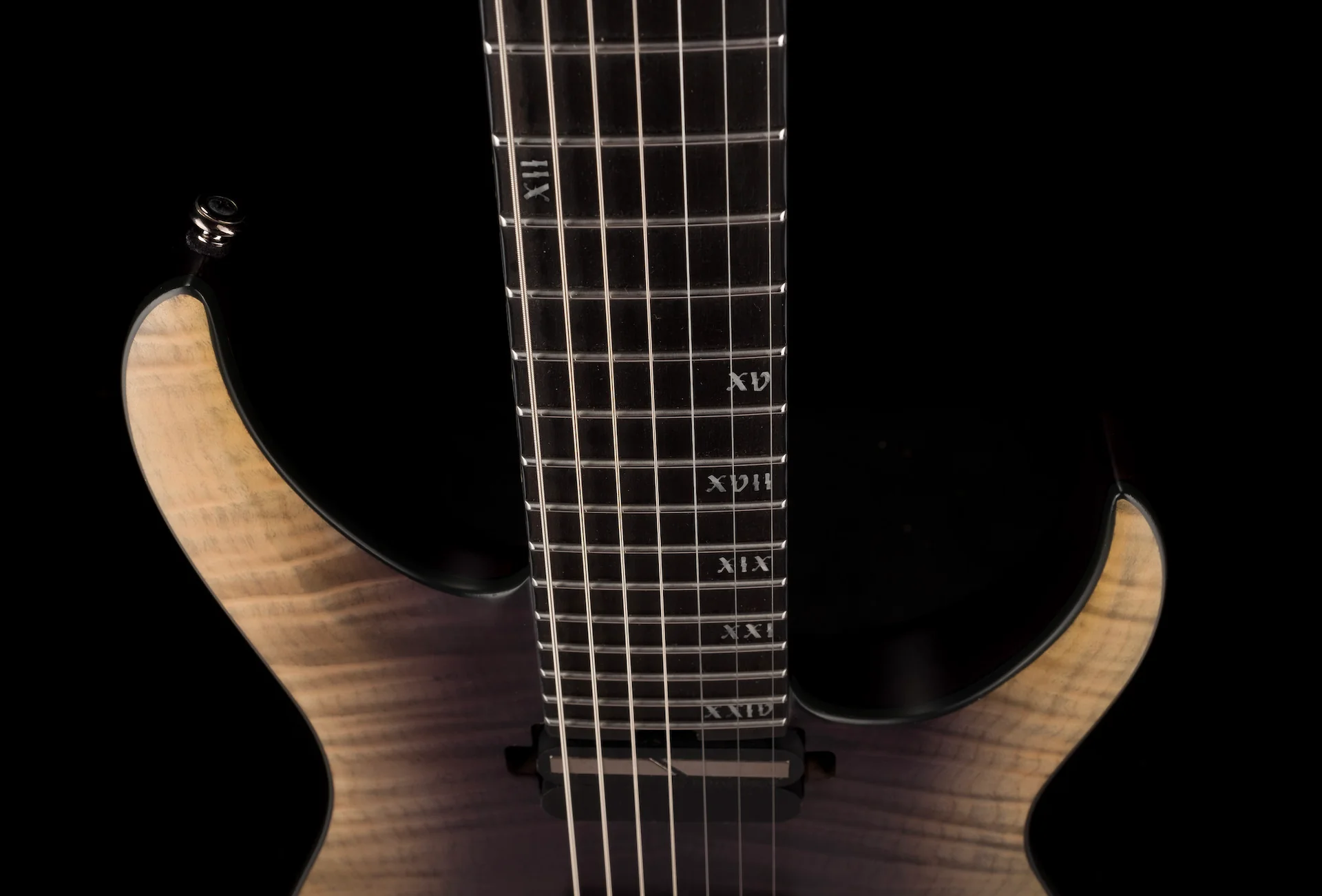 Pre Owned Schechter Schecter Banshee Mach-7 FR-S Electric Guitar - Fallout Burst With Case - Image 3