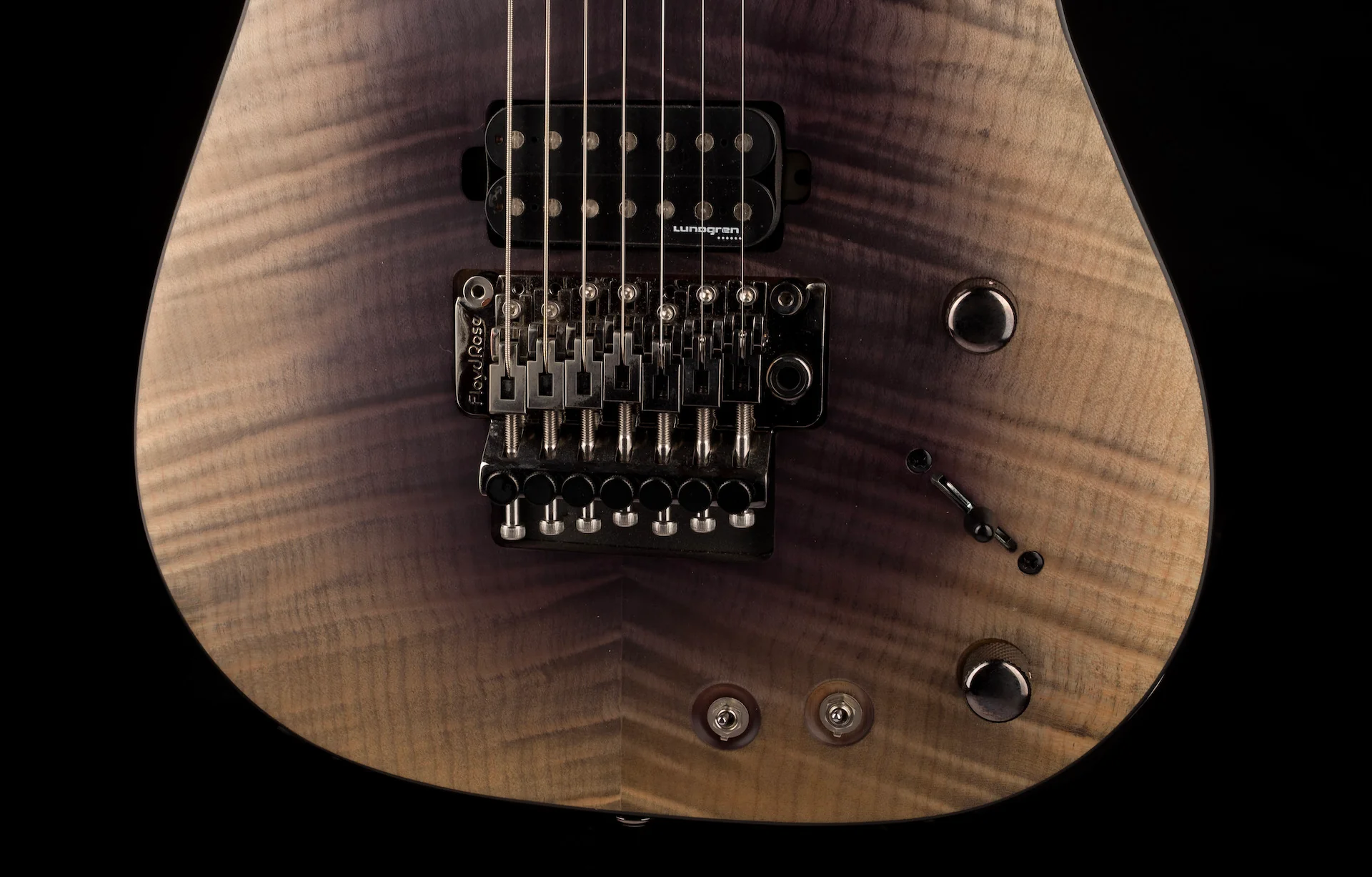 Pre Owned Schechter Schecter Banshee Mach-7 FR-S Electric Guitar - Fallout Burst With Case - Image 5