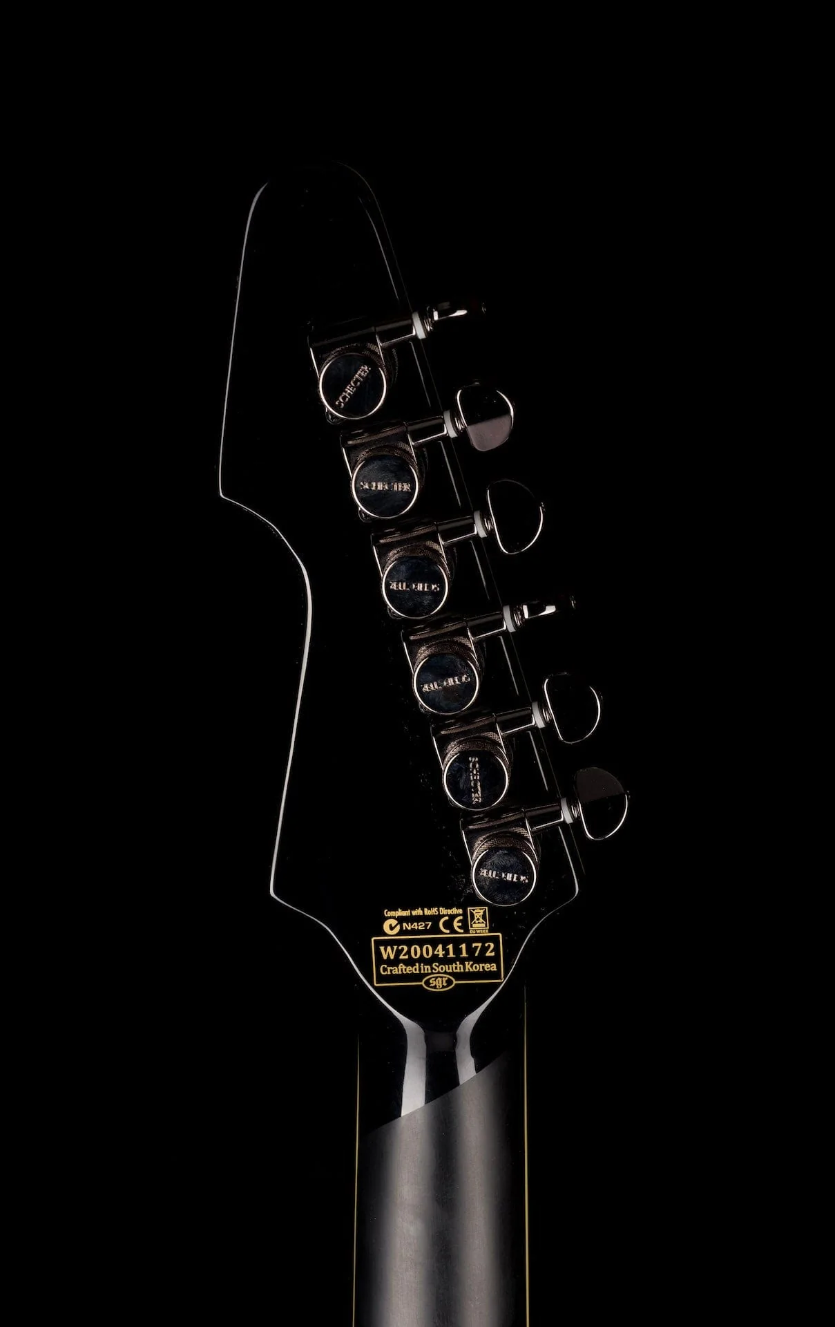 Pre Owned Schecter Avenger Blackjack Black Electric Guitar With OHSC - Image 15