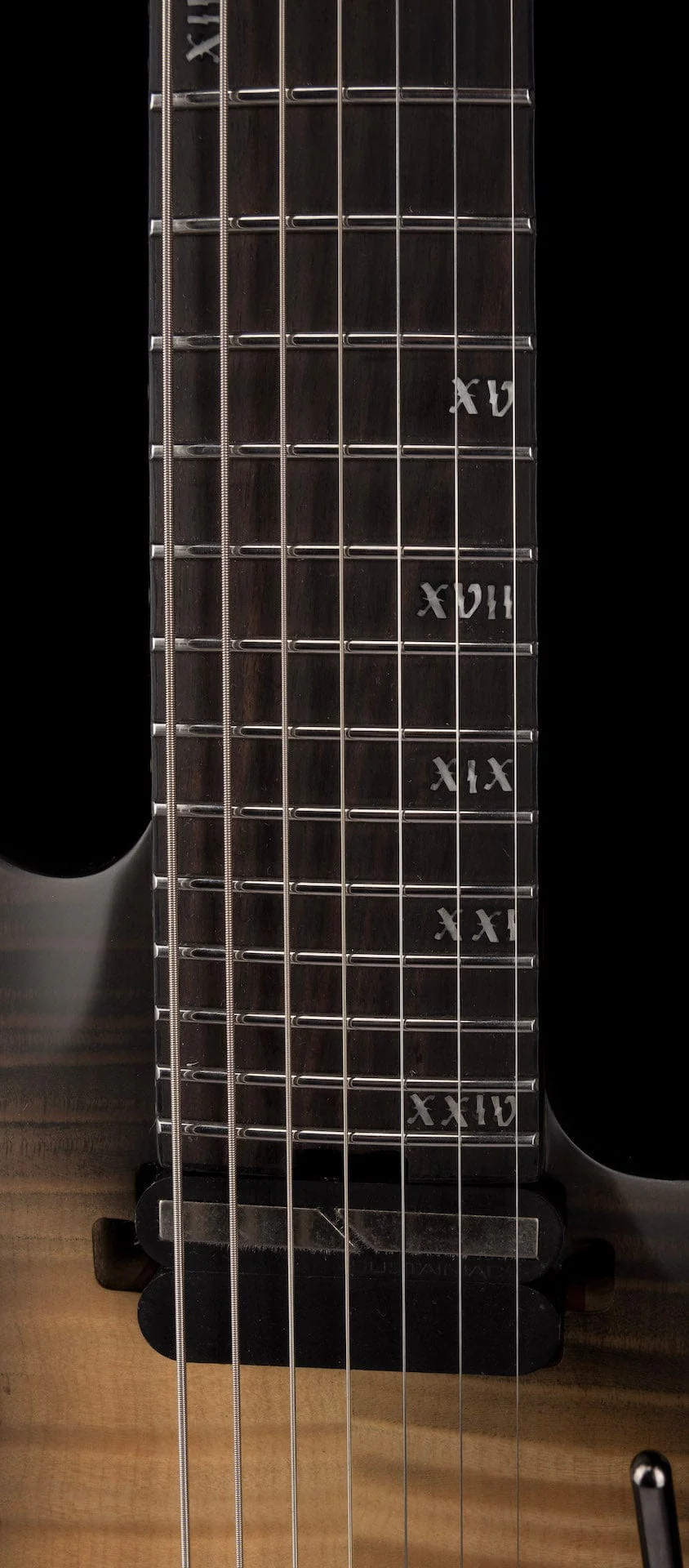 Pre Owned Schecter Banshee Mach-7 FR-S 7-String Ember Burst Electric Guitar With Bag - Image 10