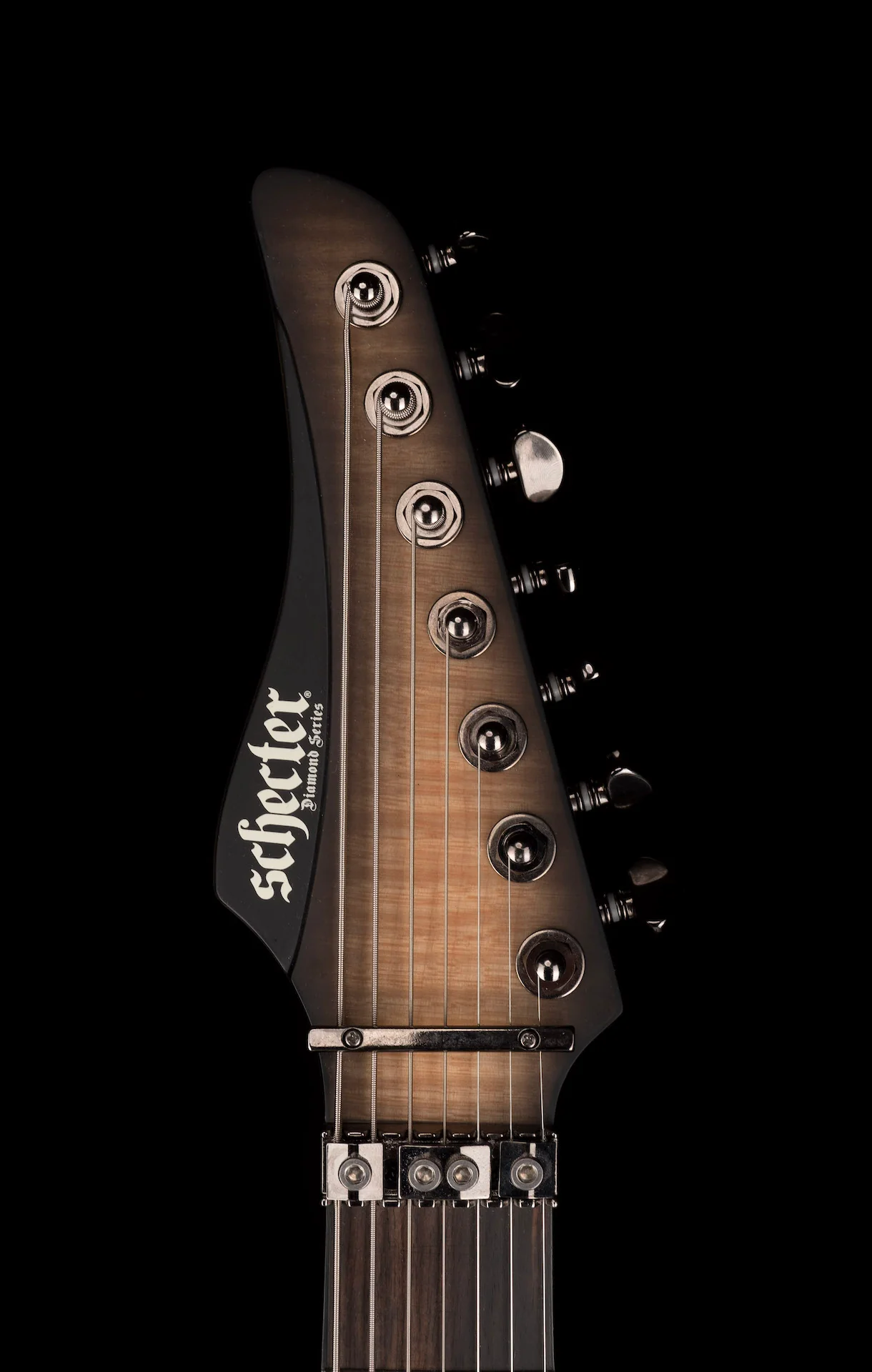 Pre Owned Schecter Banshee Mach-7 FR-S 7-String Ember Burst Electric Guitar With Bag - Image 13