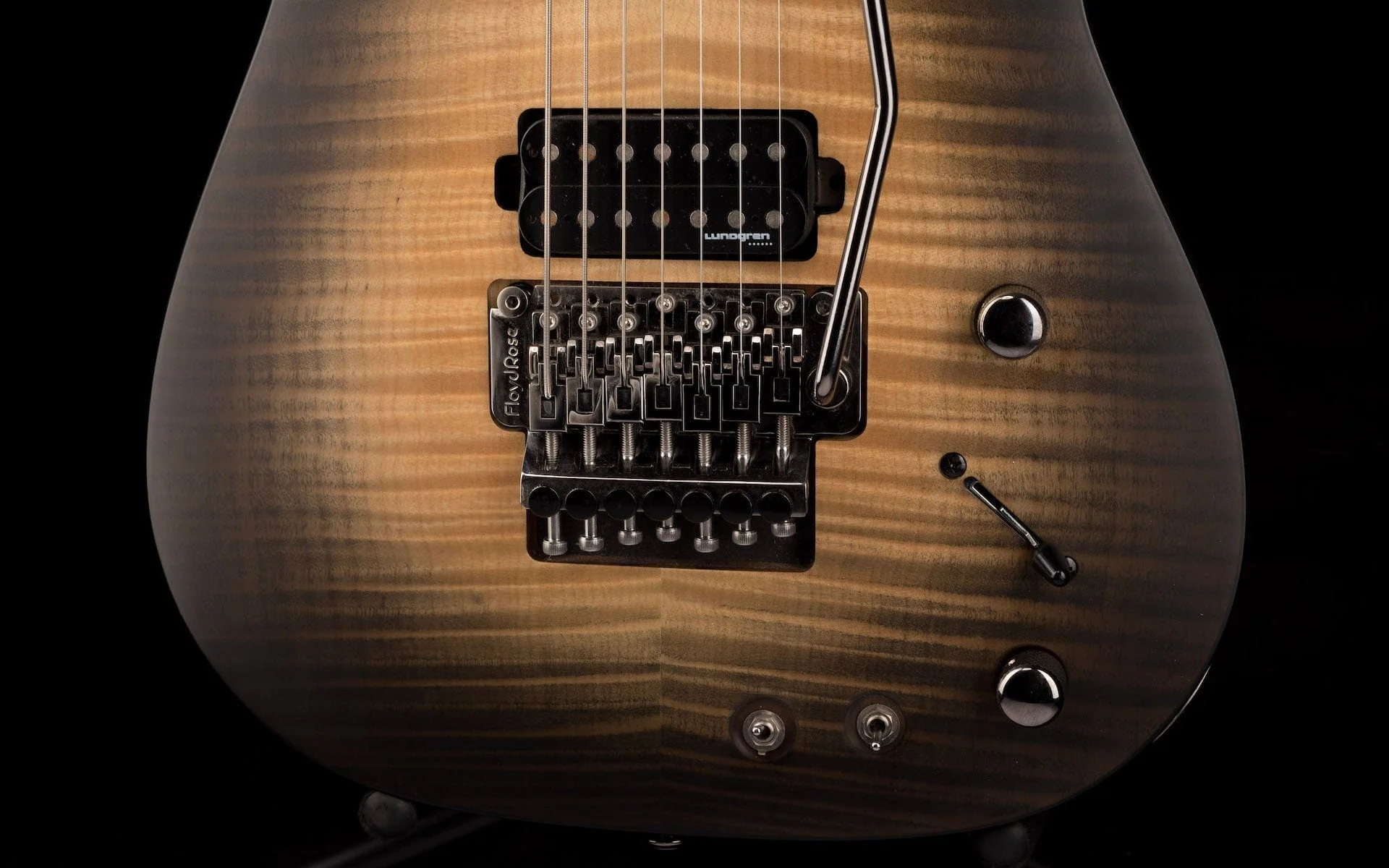 Pre Owned Schecter Banshee Mach-7 FR-S 7-String Ember Burst Electric Guitar With Bag - Image 5