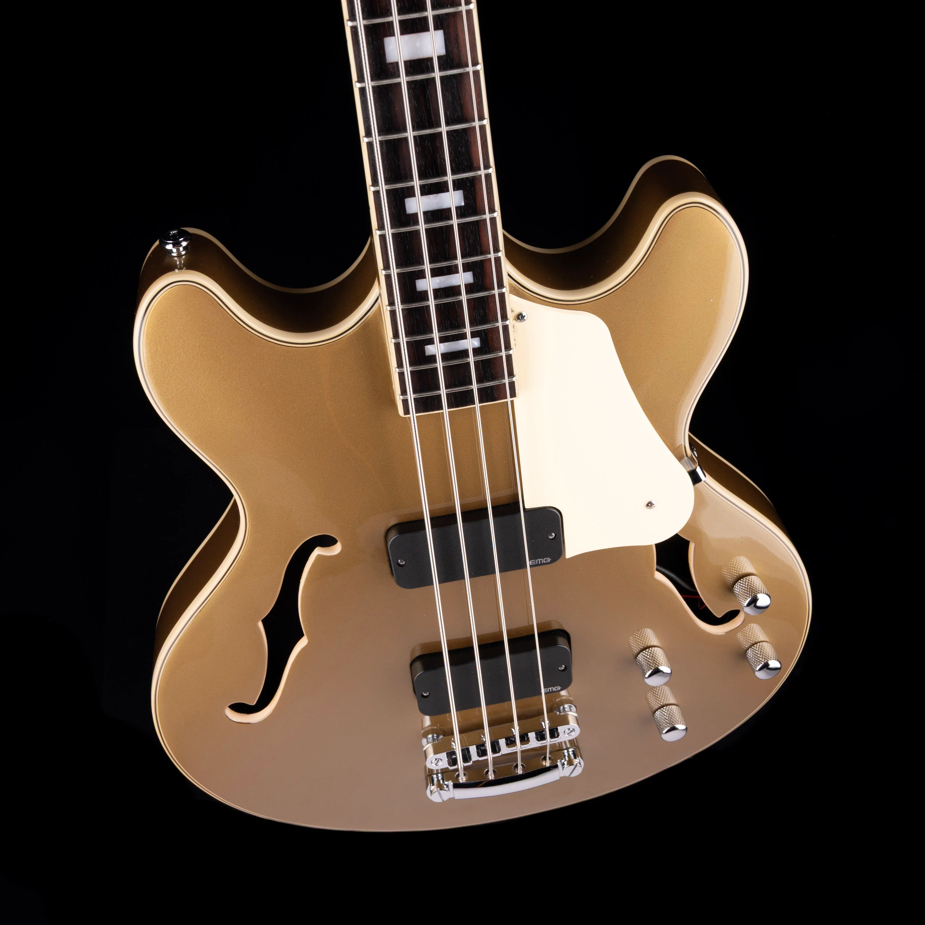 Pre-Owned Schecter Corsair Bass Metallic Gold - Image 3