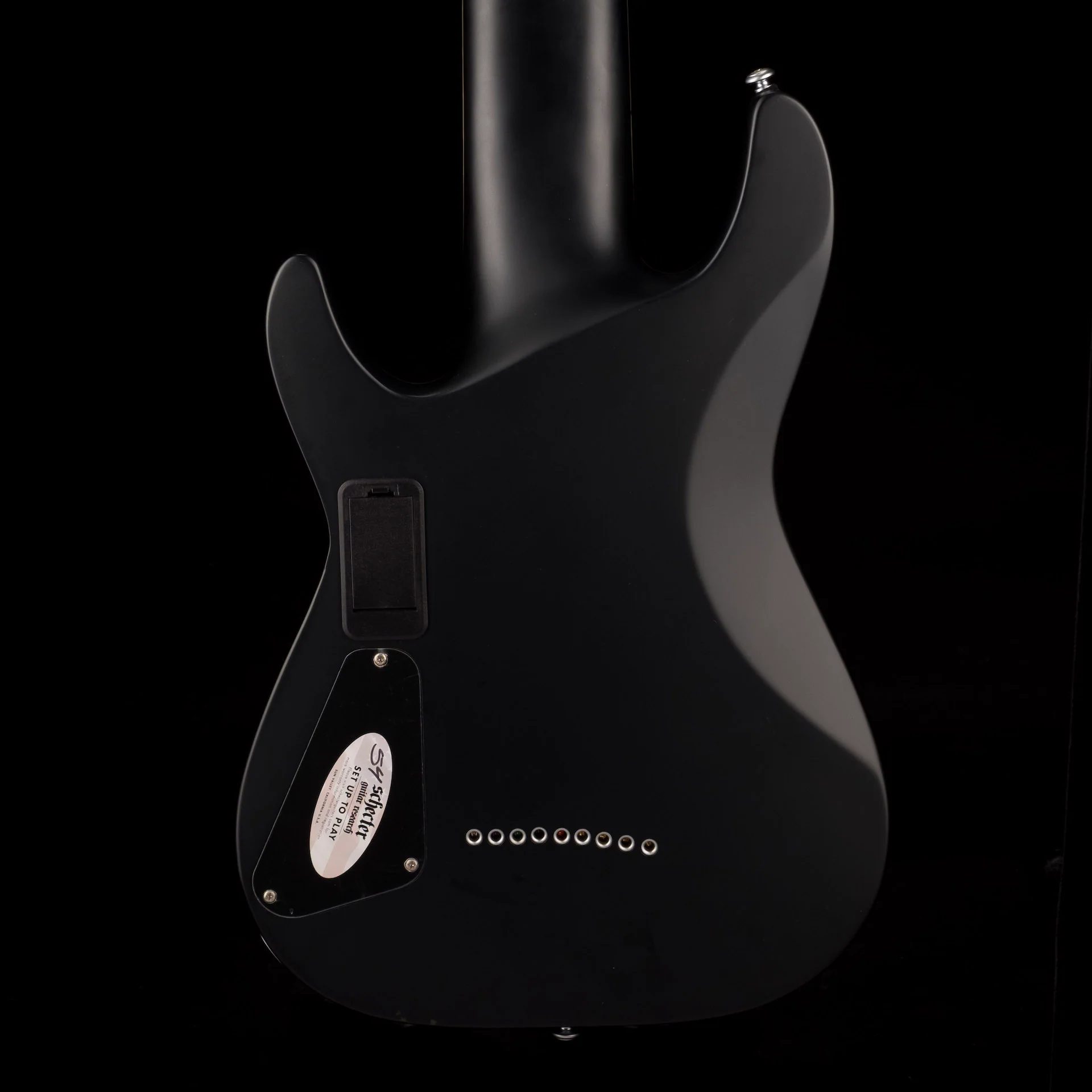 Pre Owned Schecter Damien Platinum 9-string Matte Black Electric Guitar With Gig Bag - Image 13