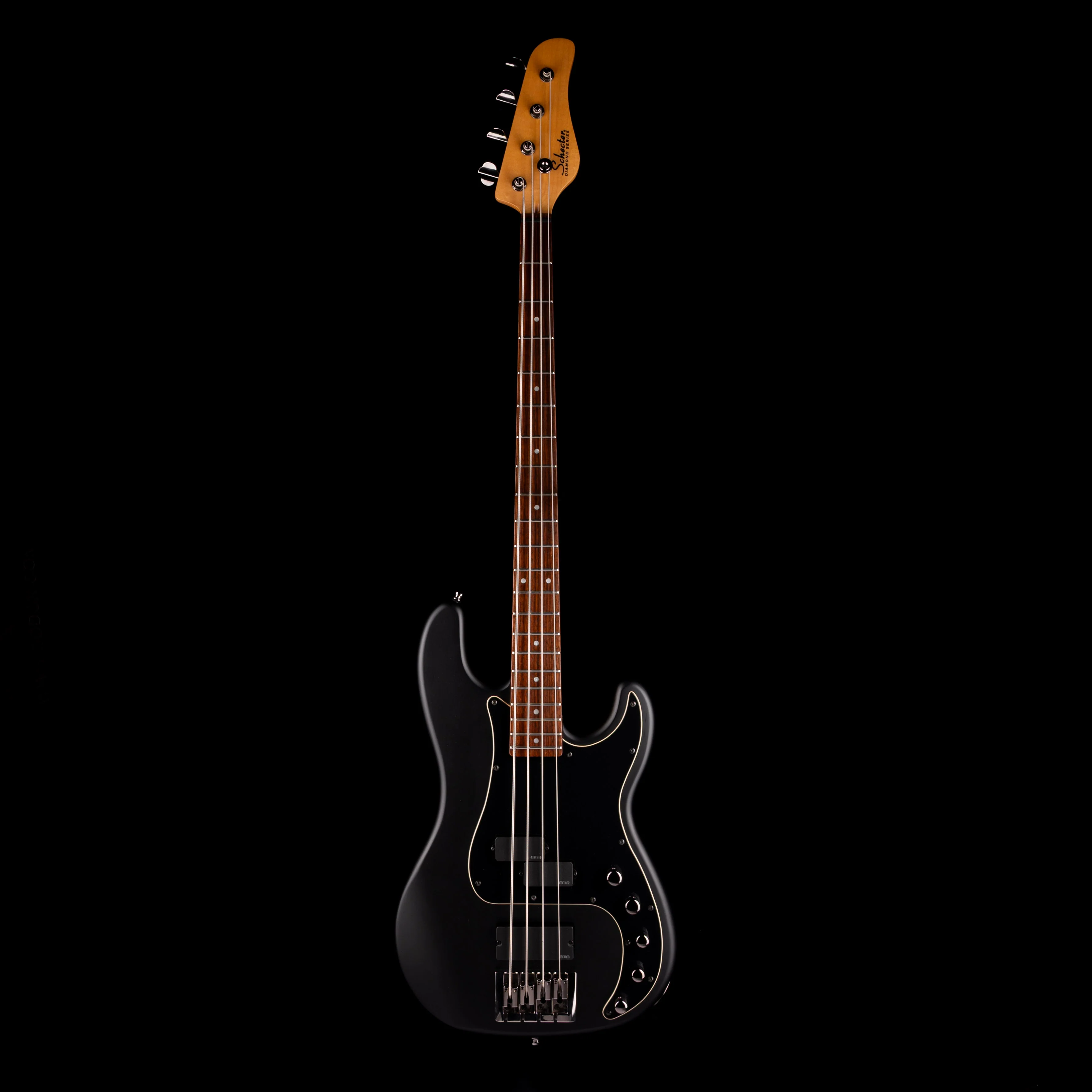 Pre-Owned Schecter Diamond-P Custom-4 Active - Satin Black - Image 2