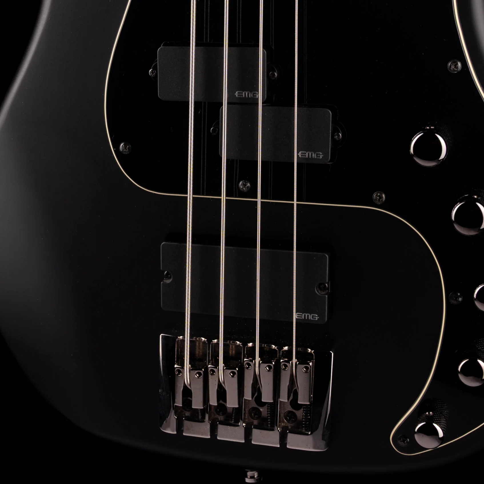 Pre-Owned Schecter Diamond-P Custom-4 Active - Satin Black - Image 4